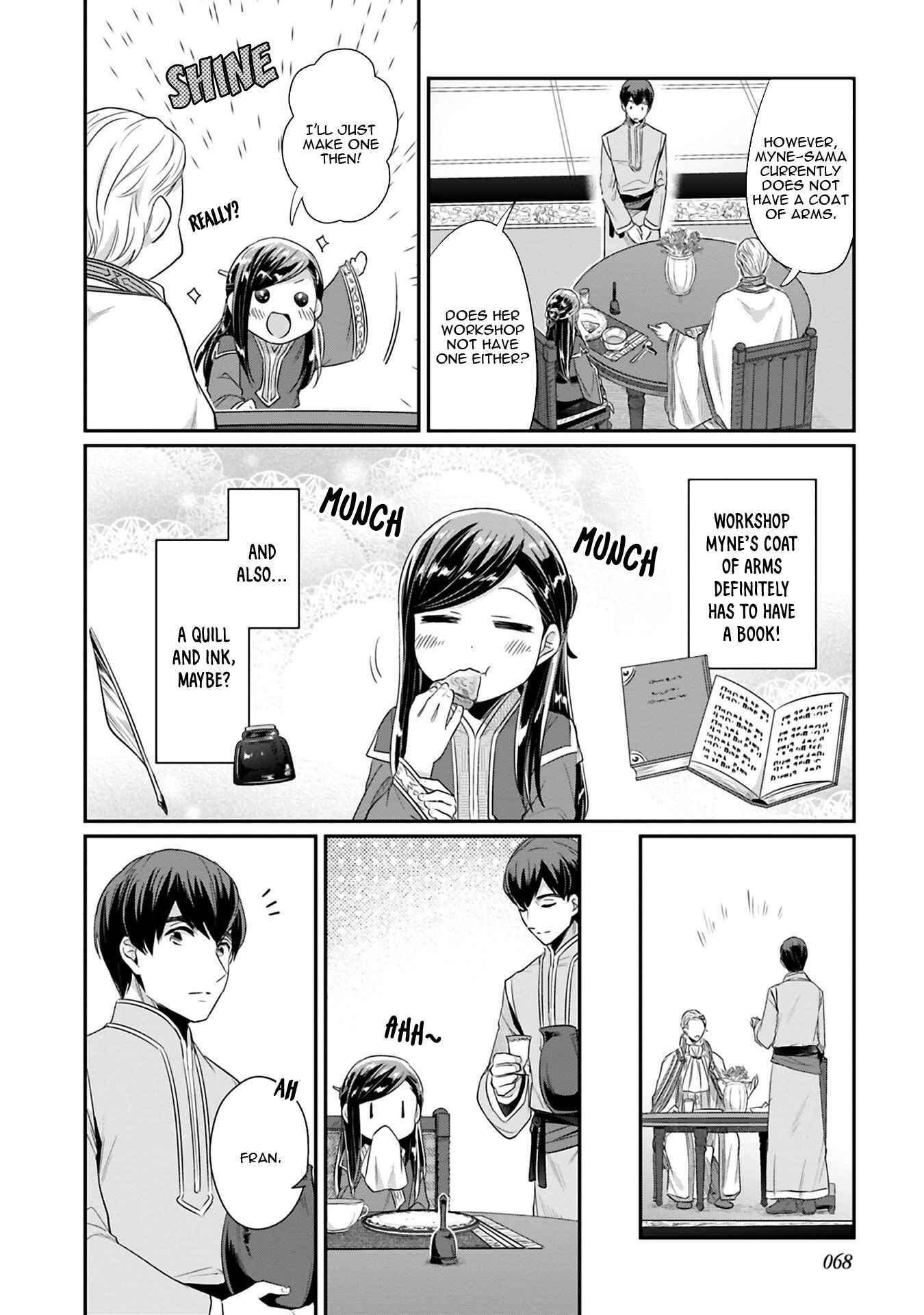 Page 9 Chapter 7 Honzuki no Gekokujou: Shisho ni Naru Tame ni wa Shudan o Erandeiraremasen—Dai 2-bu: Hon no Tamenara Miko ni Naru!