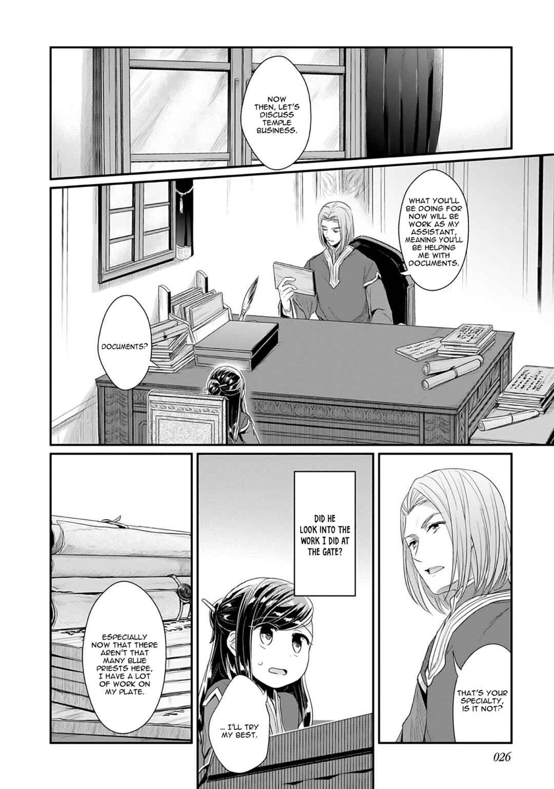 Page 27 Chapter 1 Honzuki no Gekokujou: Shisho ni Naru Tame ni wa Shudan o Erandeiraremasen—Dai 2-bu: Hon no Tamenara Miko ni Naru!