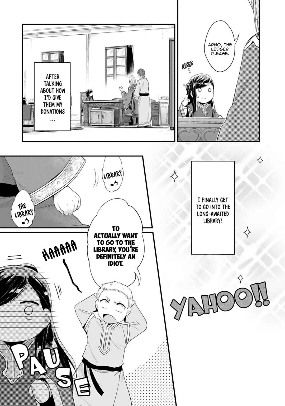 Page 34 Chapter 1 Honzuki no Gekokujou: Shisho ni Naru Tame ni wa Shudan o Erandeiraremasen—Dai 2-bu: Hon no Tamenara Miko ni Naru!