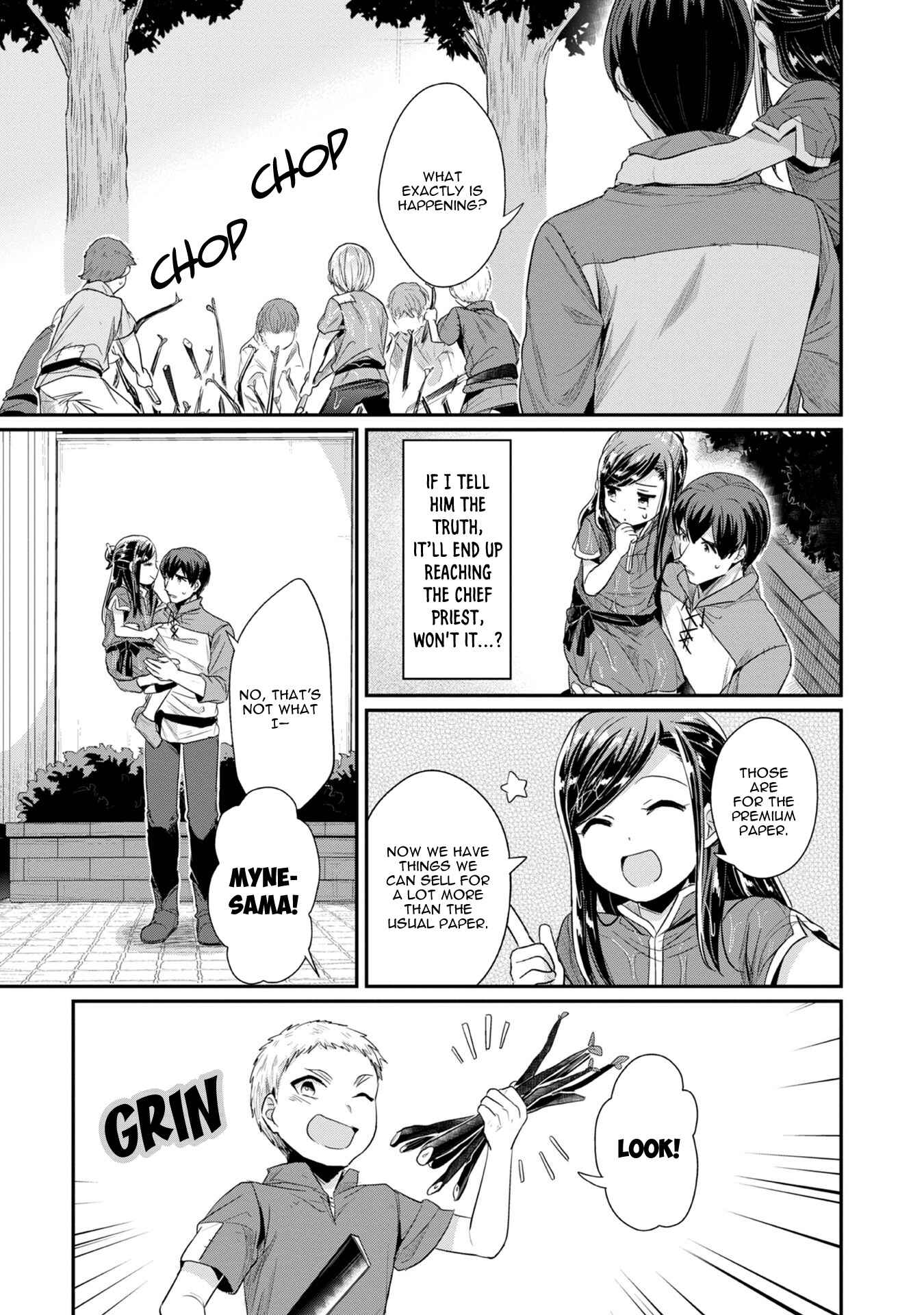 Page 24 Chapter 15 Honzuki no Gekokujou: Shisho ni Naru Tame ni wa Shudan o Erandeiraremasen—Dai 2-bu: Hon no Tamenara Miko ni Naru!