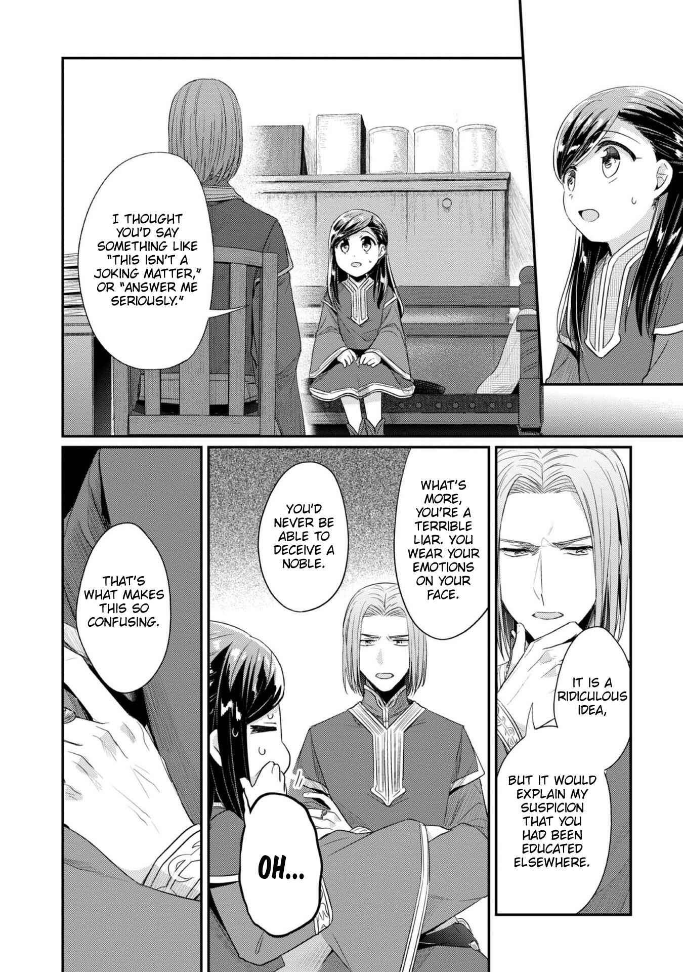 Page 14 Chapter 26 Honzuki no Gekokujou: Shisho ni Naru Tame ni wa Shudan o Erandeiraremasen—Dai 2-bu: Hon no Tamenara Miko ni Naru!