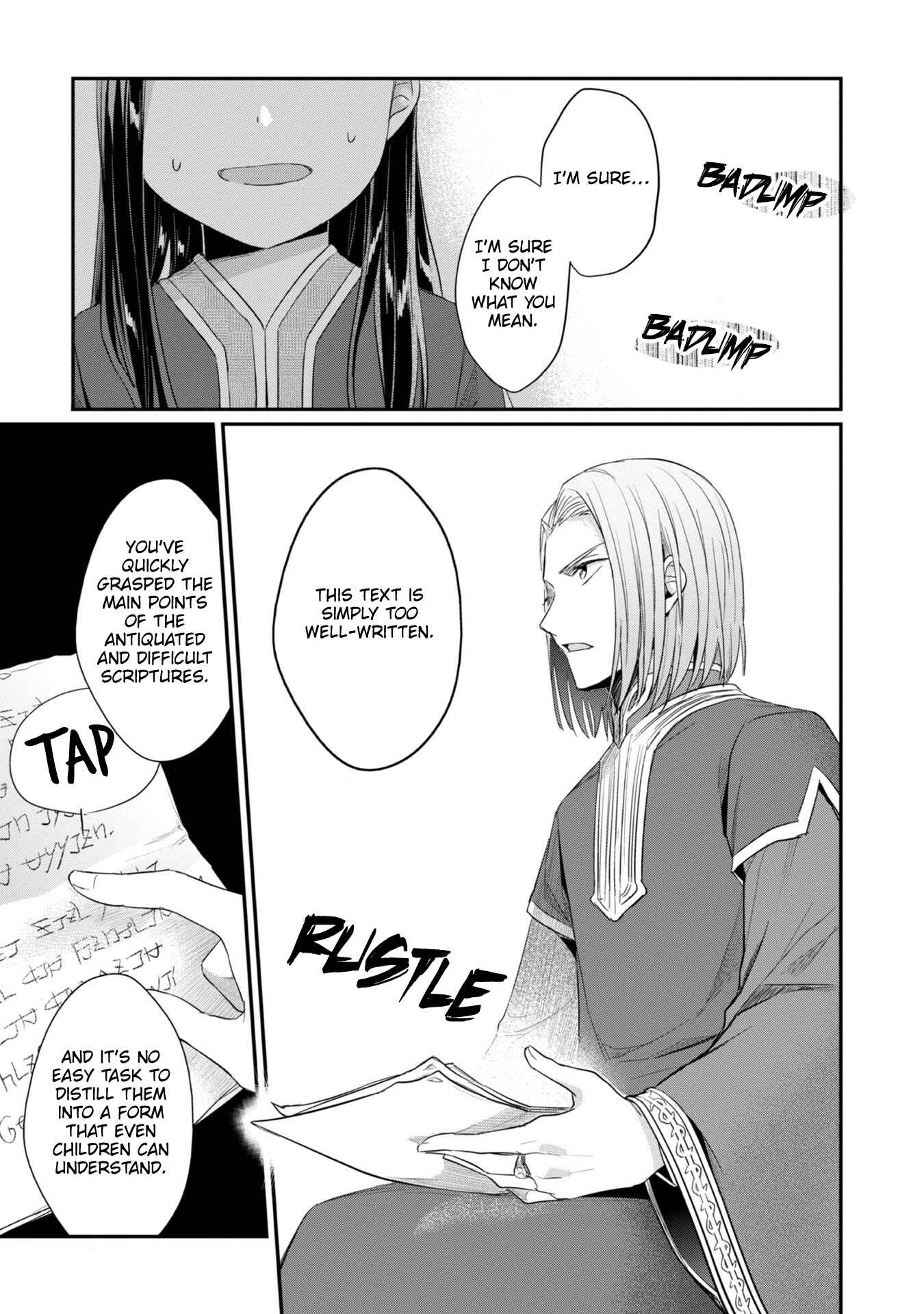Page 30 Chapter 25 Honzuki no Gekokujou: Shisho ni Naru Tame ni wa Shudan o Erandeiraremasen—Dai 2-bu: Hon no Tamenara Miko ni Naru!