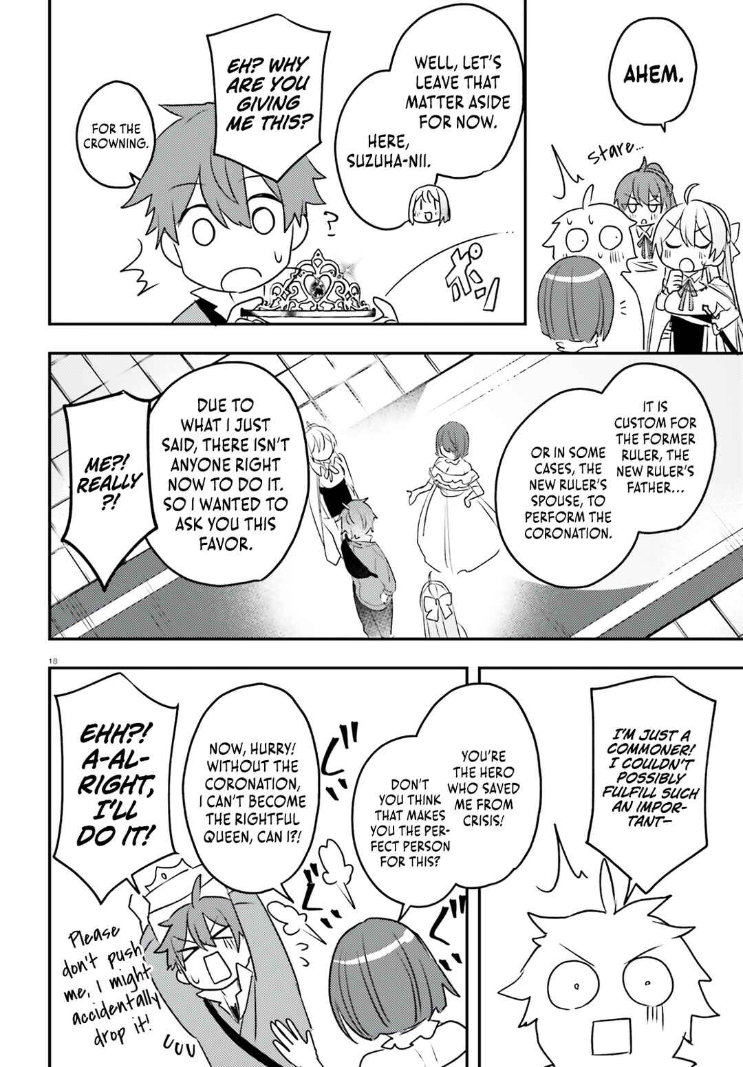 Page 18 Chapter 14 Imouto ga Onna Kishi Gakuen ni Nyuugaku Shitara Naze ka Kyuukoku no Eiyuu ni narimashita. Boku ga.