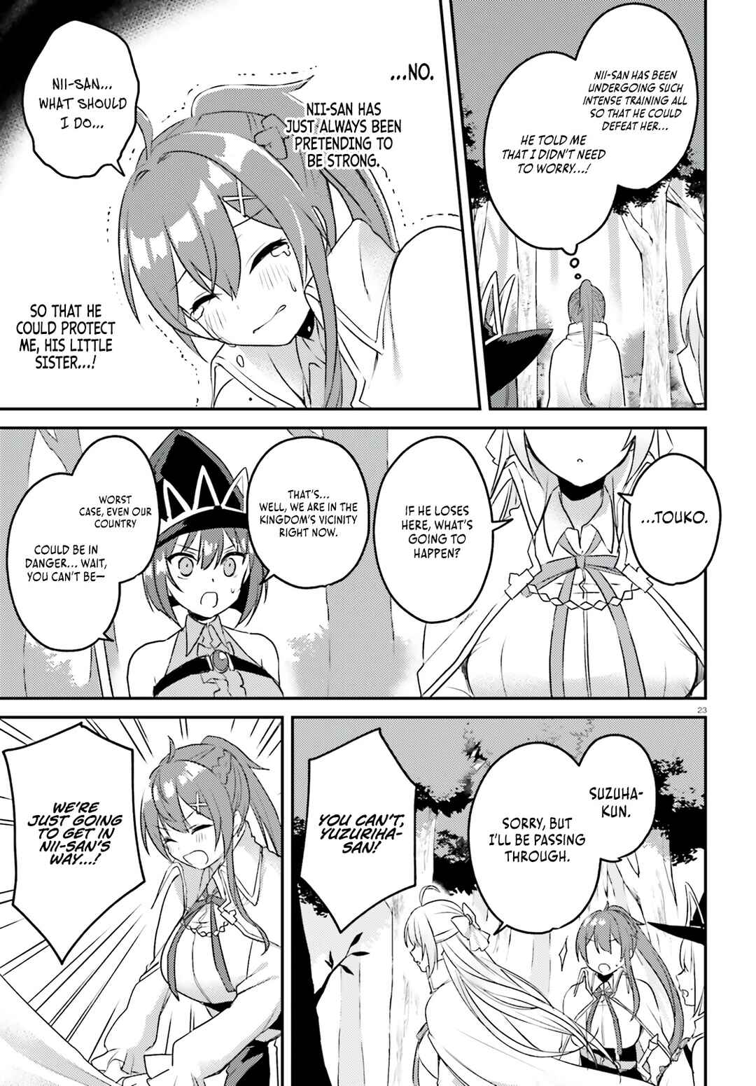 Page 24 Chapter 4 Imouto ga Onna Kishi Gakuen ni Nyuugaku Shitara Naze ka Kyuukoku no Eiyuu ni narimashita. Boku ga.