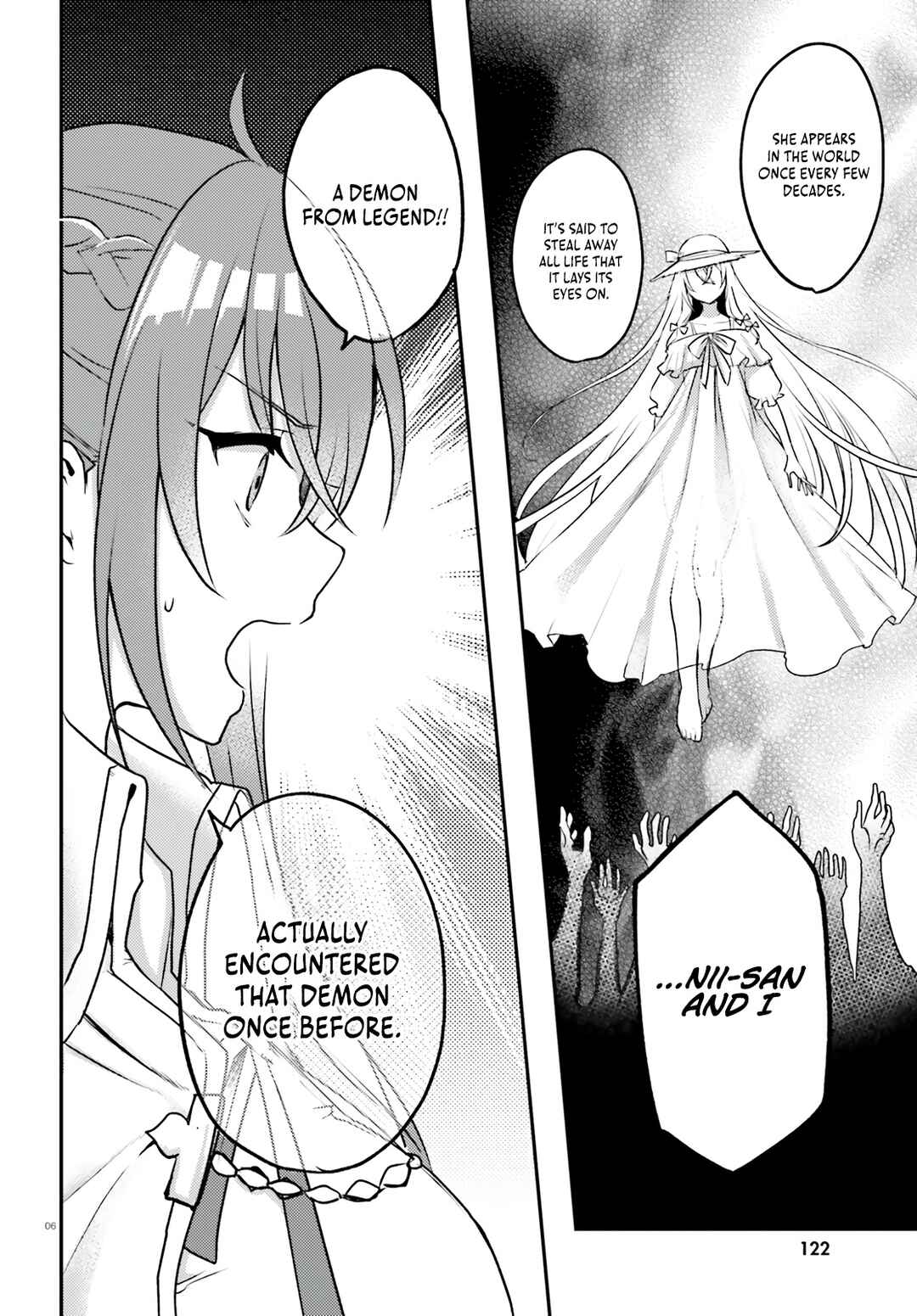 Page 7 Chapter 4 Imouto ga Onna Kishi Gakuen ni Nyuugaku Shitara Naze ka Kyuukoku no Eiyuu ni narimashita. Boku ga.