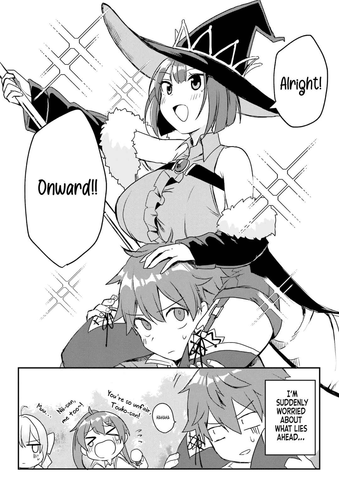 Page 34 Chapter 2 Imouto ga Onna Kishi Gakuen ni Nyuugaku Shitara Naze ka Kyuukoku no Eiyuu ni narimashita. Boku ga.
