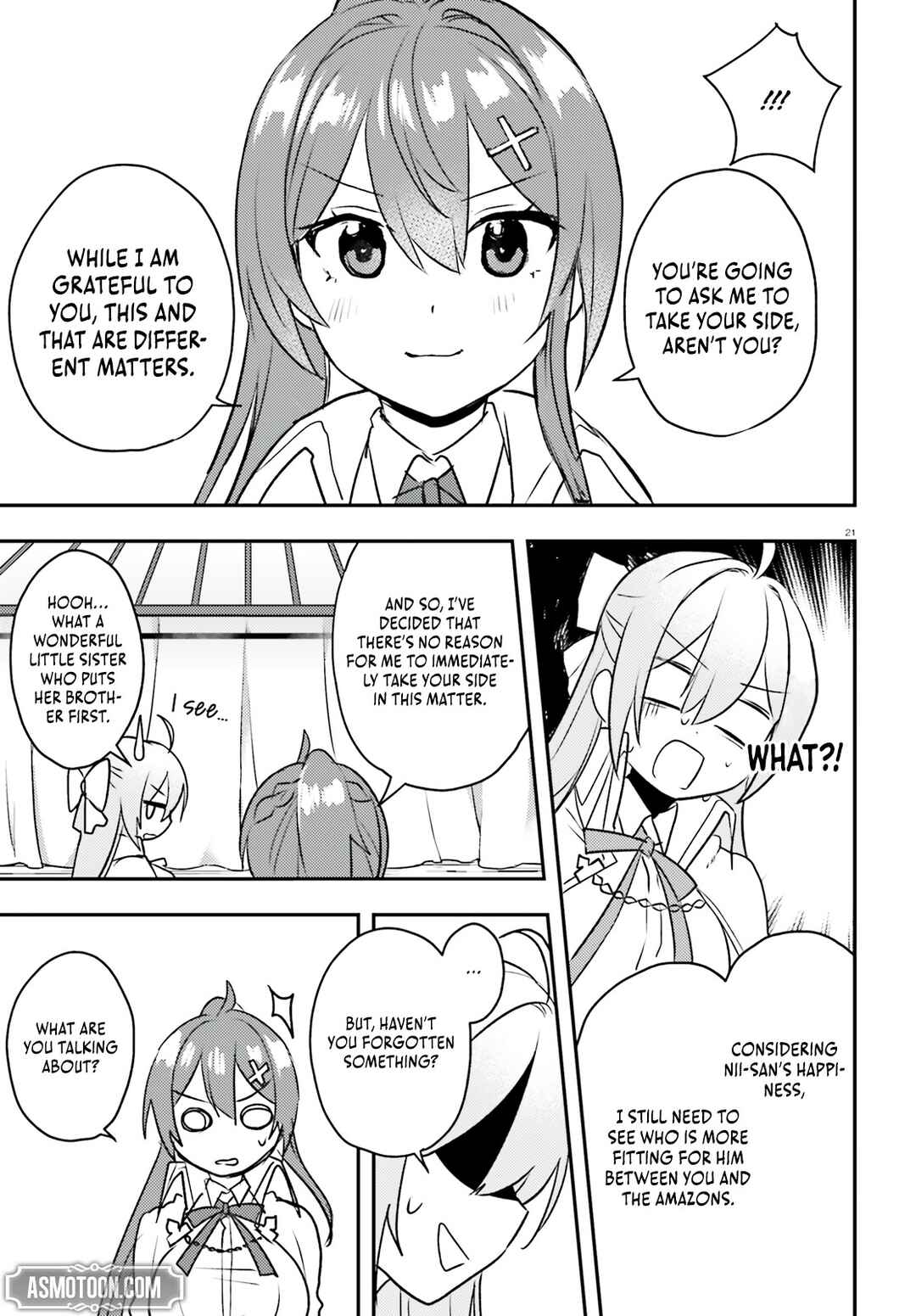 Page 22 Chapter 8 Imouto ga Onna Kishi Gakuen ni Nyuugaku Shitara Naze ka Kyuukoku no Eiyuu ni narimashita. Boku ga.