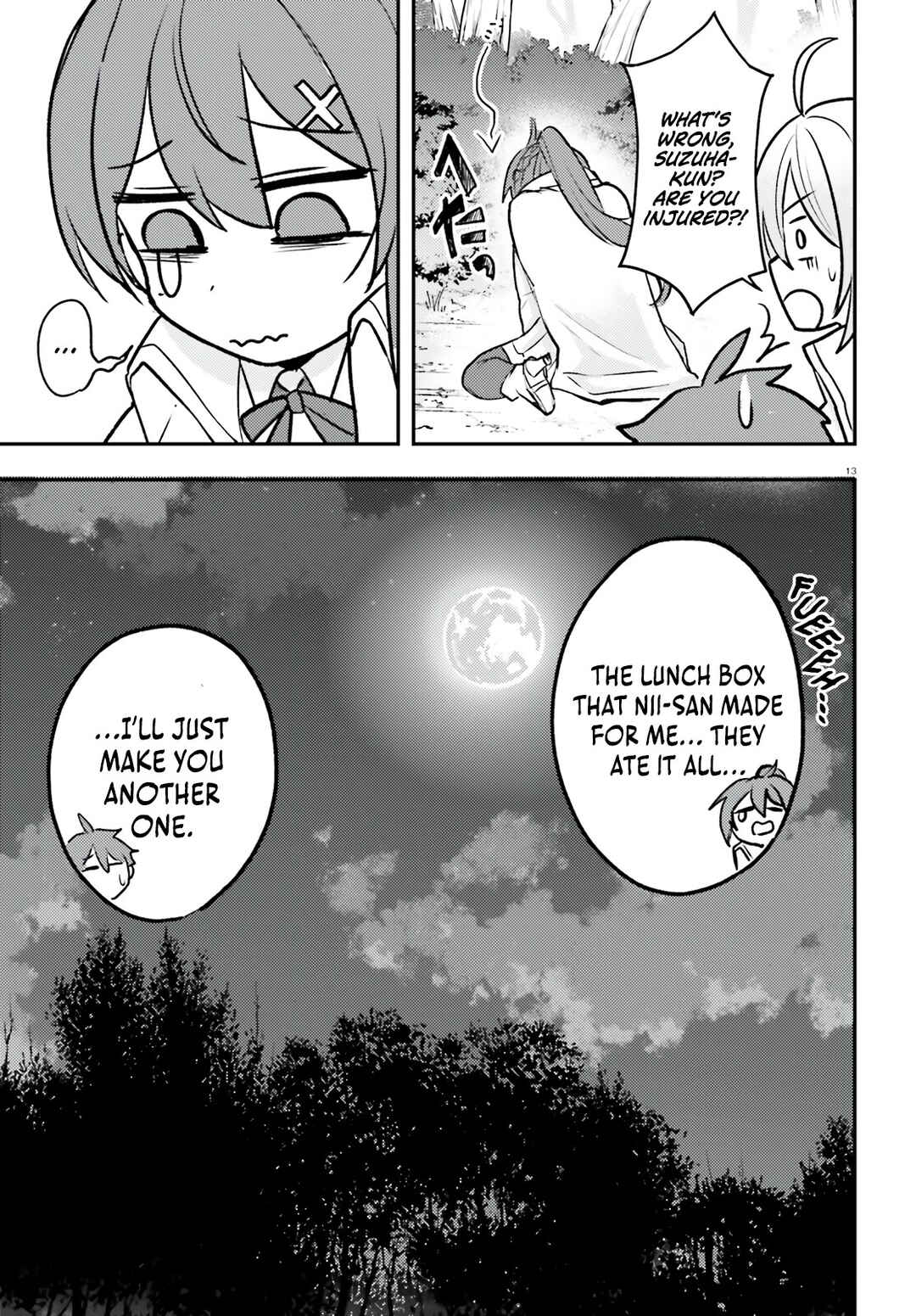 Page 14 Chapter 9 Imouto ga Onna Kishi Gakuen ni Nyuugaku Shitara Naze ka Kyuukoku no Eiyuu ni narimashita. Boku ga.