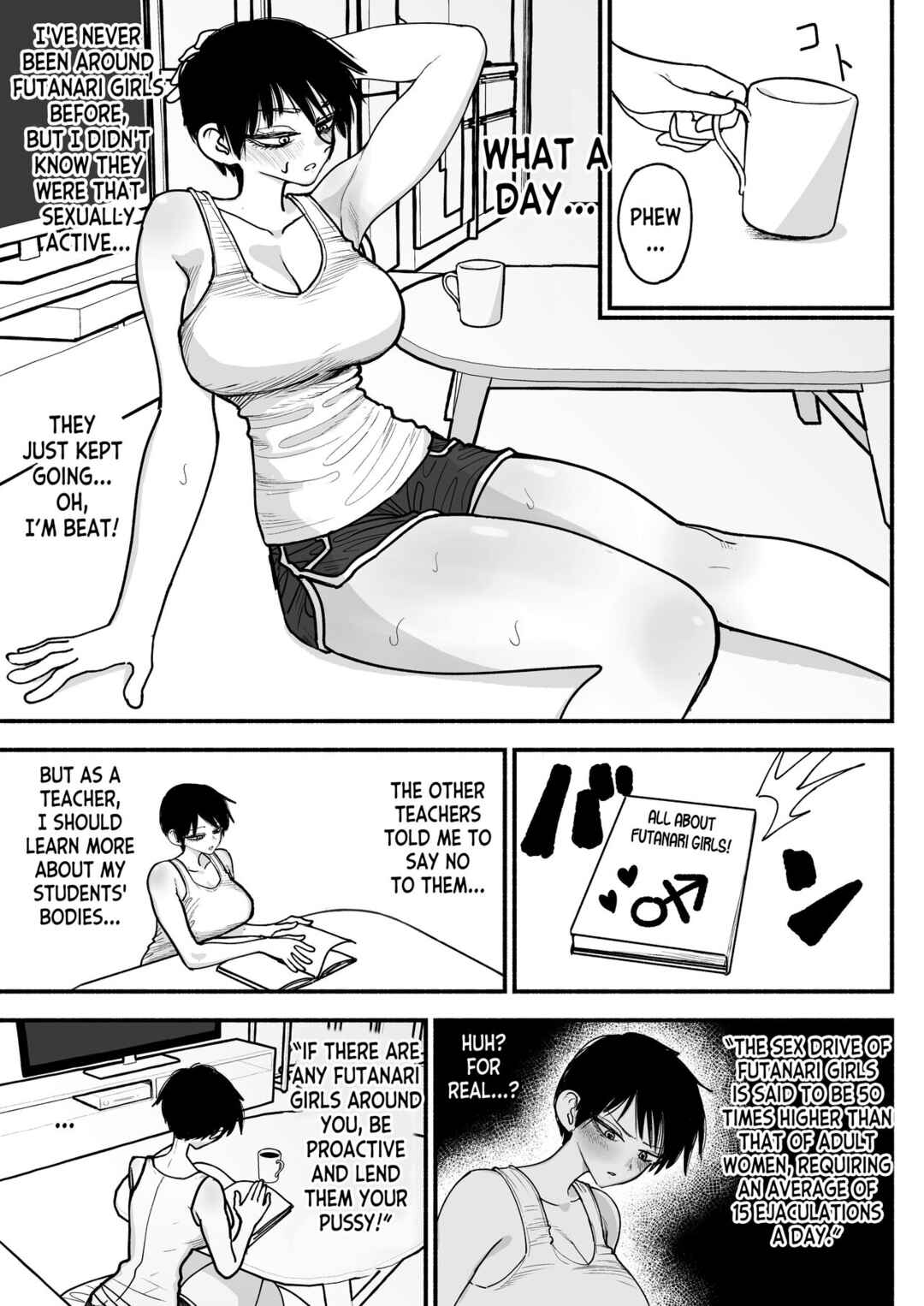 Page 27 Chapter Unknown_345e Futanari Joshikou no Onaho ~Itsudemo Sex Sasete Kureru Kiyowa de Yasashii Koushinchou Kyonyuu Sensei~
