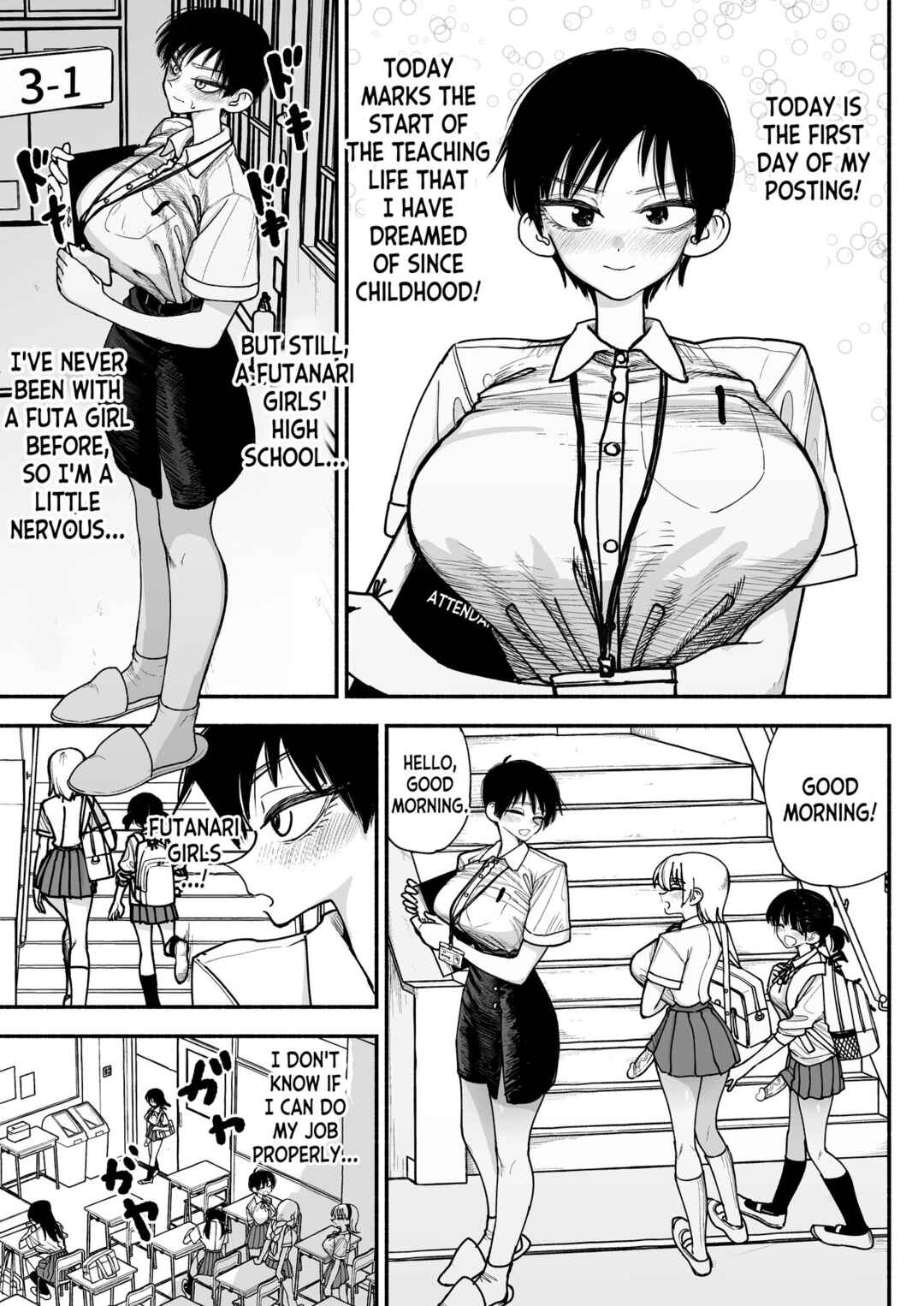 Page 3 Chapter Unknown_345e Futanari Joshikou no Onaho ~Itsudemo Sex Sasete Kureru Kiyowa de Yasashii Koushinchou Kyonyuu Sensei~