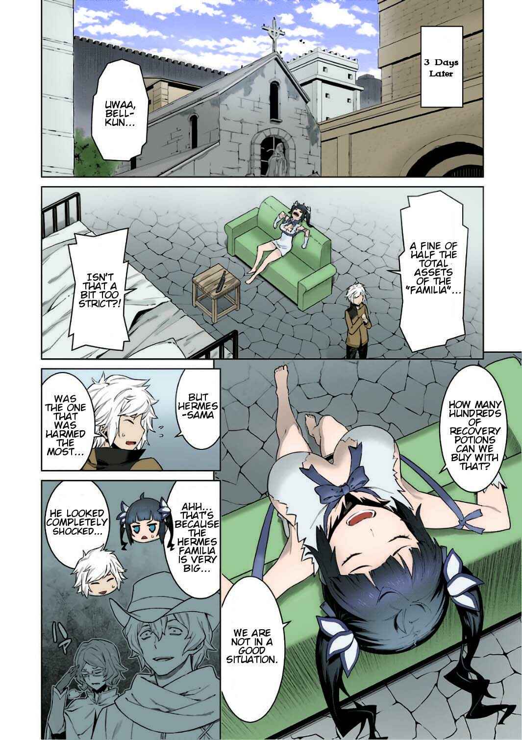 Page 9 Chapter 85 Dungeon ni Deai o Motomeru no wa Machigatte Iru Darou ka (Fan Colored)