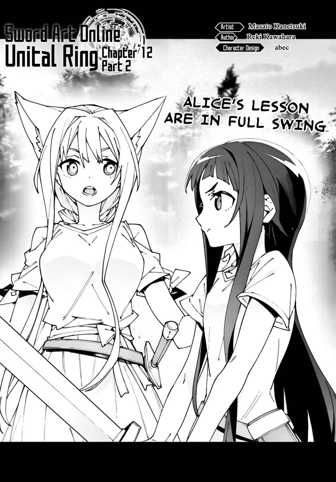 Page 1 Chapter 12.2 Sword Art Online: Unital Ring
