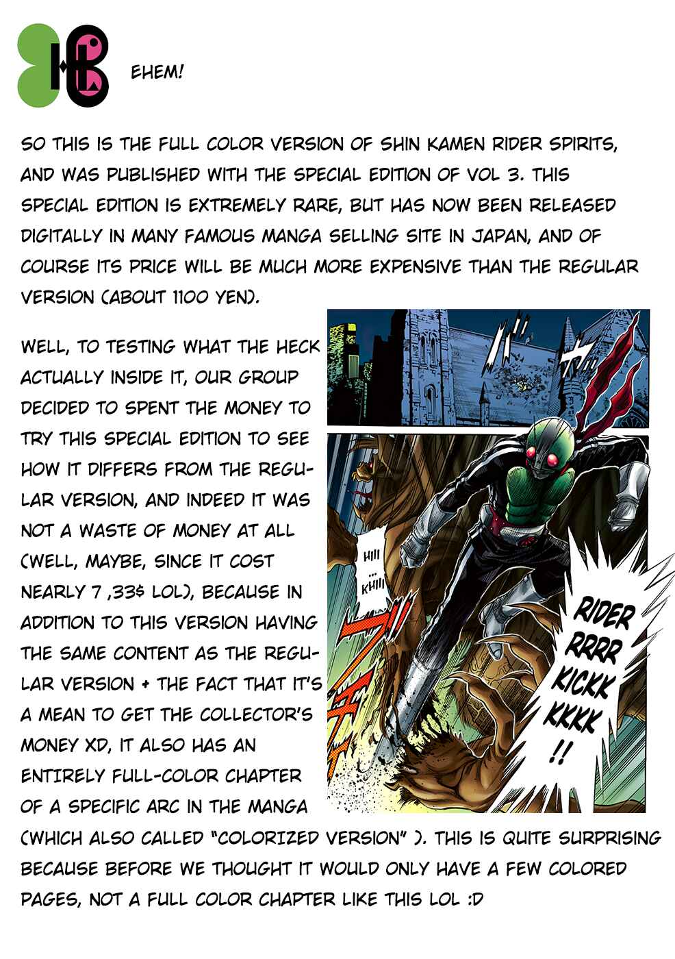 Page 64 Chapter 1 Shin Kamen Rider Spirits (Special Edition)