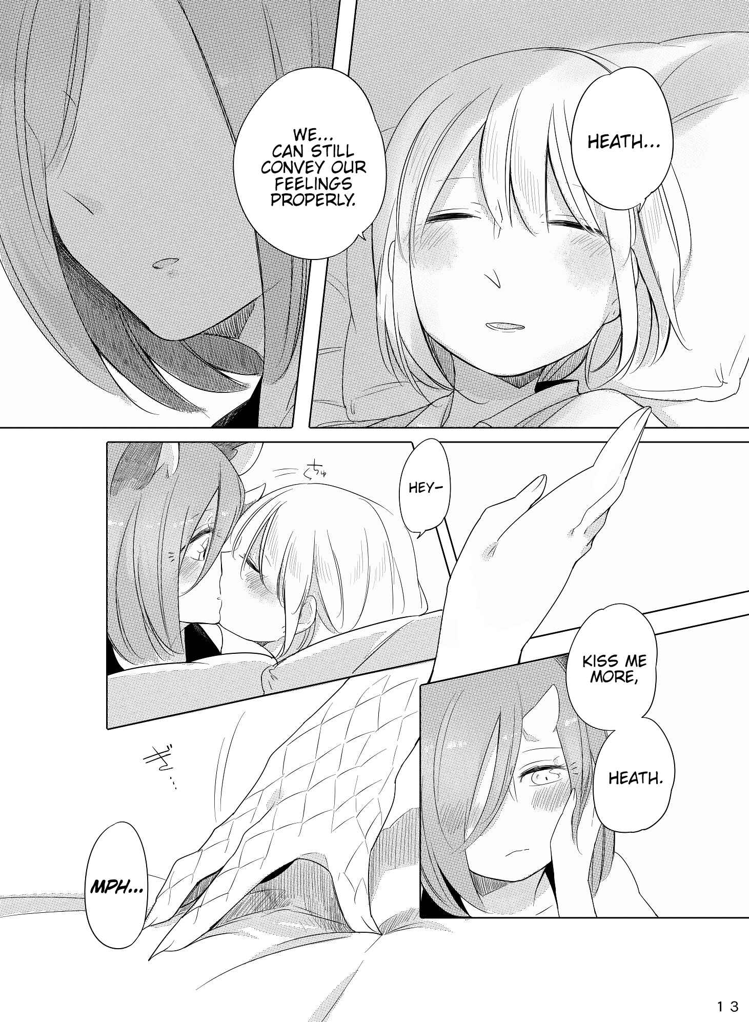 Page 12 Chapter Unknown_aaad Bocchi Kaibutsu to Moumoku Shoujo - Bougainvillea no Saku Yoru ni (Doujinshi)