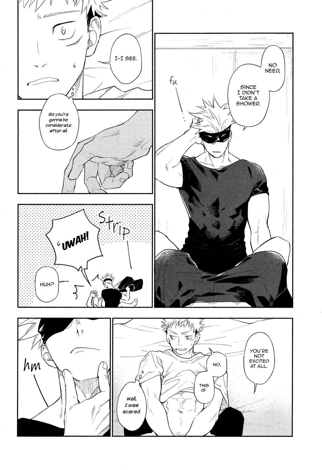 Page 13 Chapter Unknown_dd23 Jujutsu Kaisen - Mokushite Katarazu (Doujinshi)