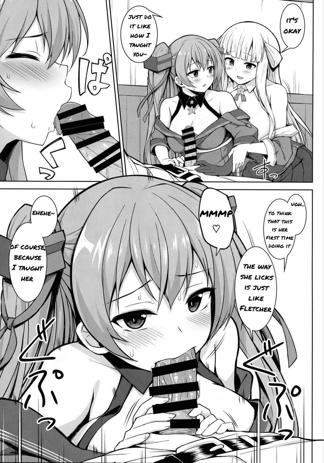 Page 9 Chapter 1 Kantai Collection -KanColle- Sankyuu-chuu no Fletcher ni Johnston ga Kuwawatte Futari de Aka-chan o Series (Doujinshi)