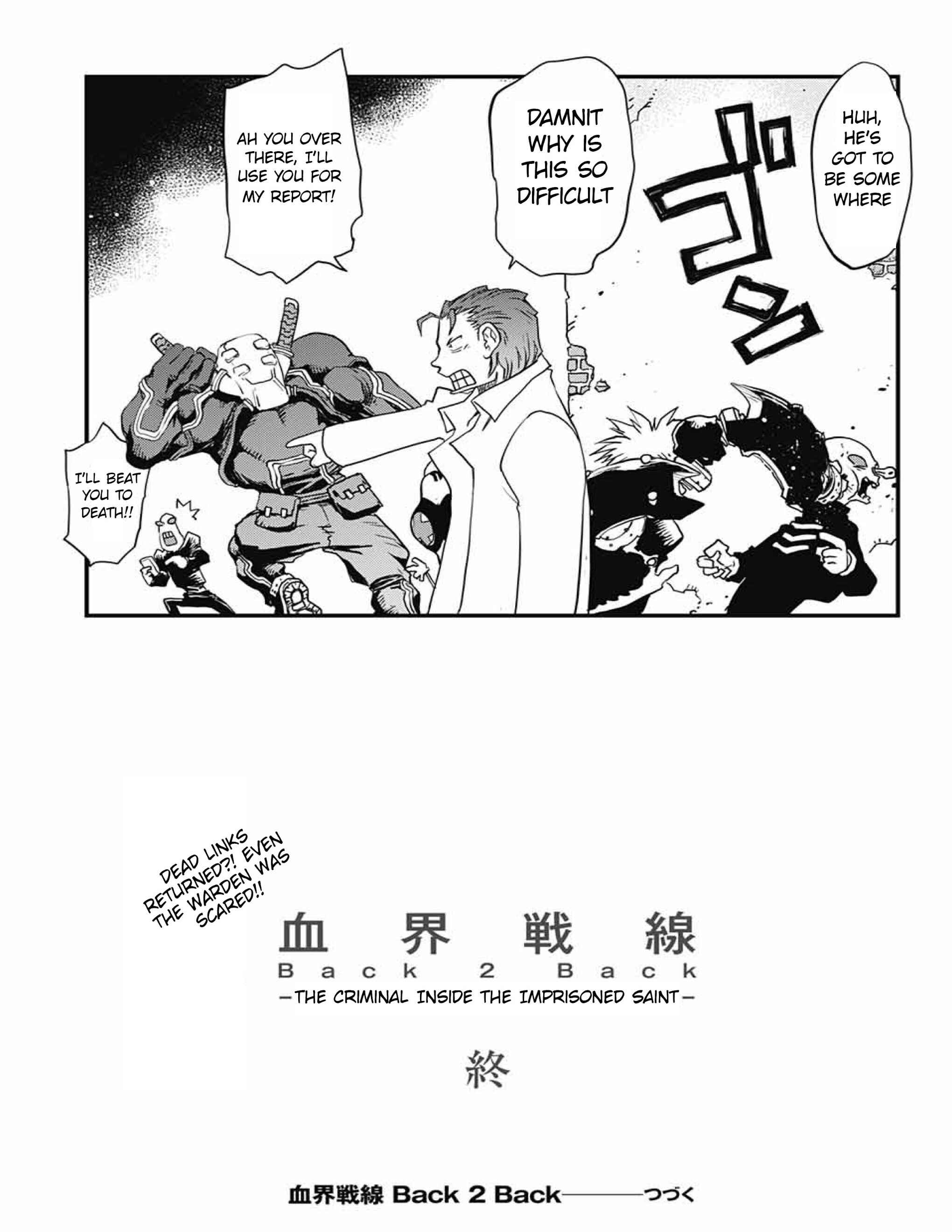 Page 72 Chapter 13 Kekkai Sensen: Back 2 Back