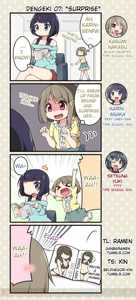 Page 1 Chapter 7 Love Live! School Idol Festival All Stars 4-koma: Dengeki