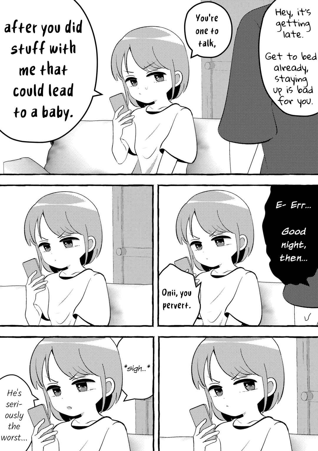 Page 1 Chapter 3 The Little Sister who Couldnt Say No after Her Big Bro Kneeled and Begged for It