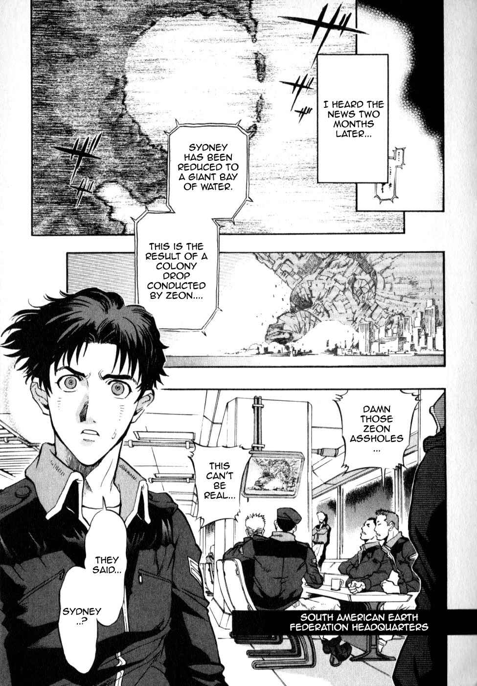 Page 18 Chapter 0.1 Mobile Suit Gundam Report REBELLION: Lost War Chronicles