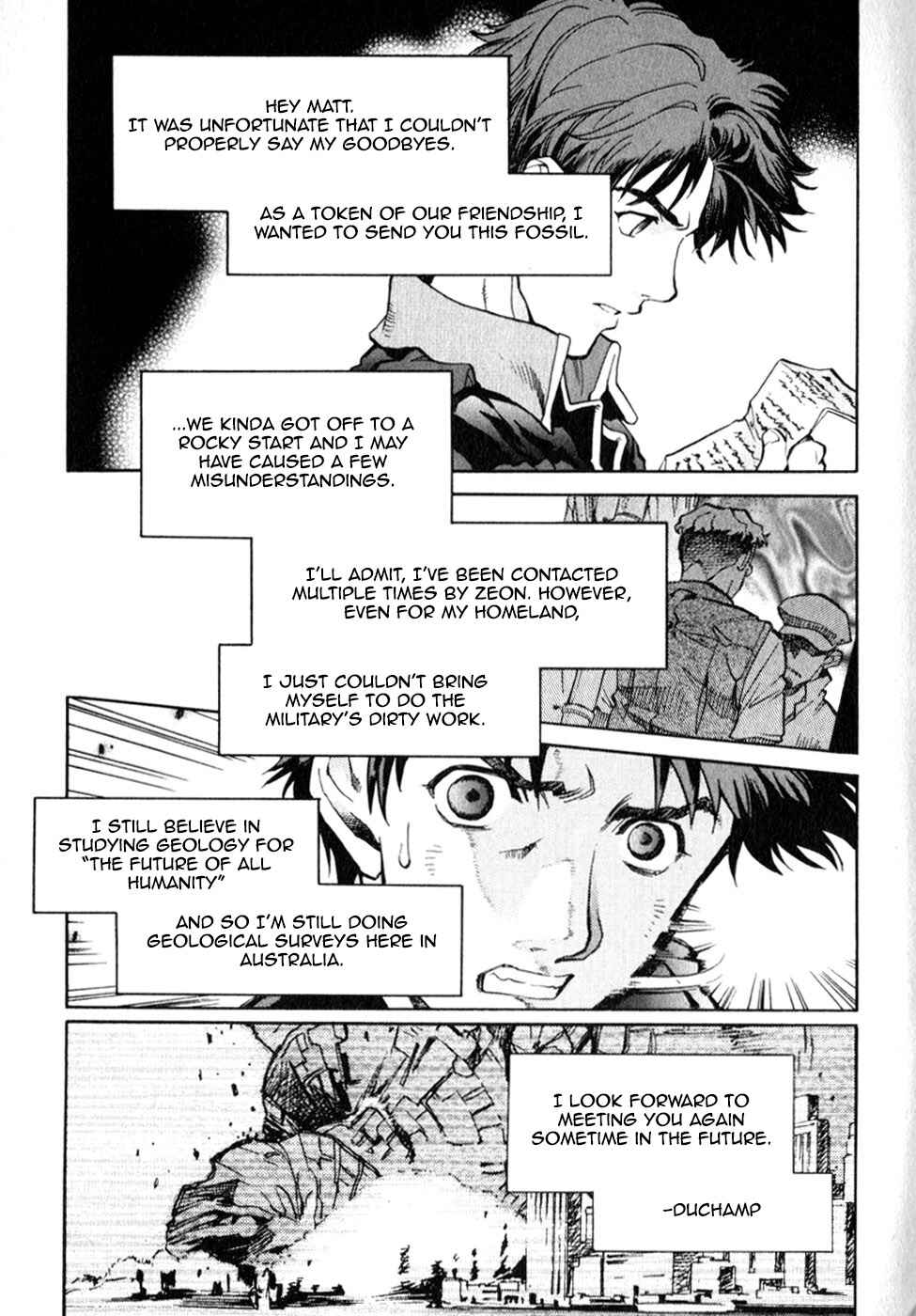 Page 20 Chapter 0.1 Mobile Suit Gundam Report REBELLION: Lost War Chronicles