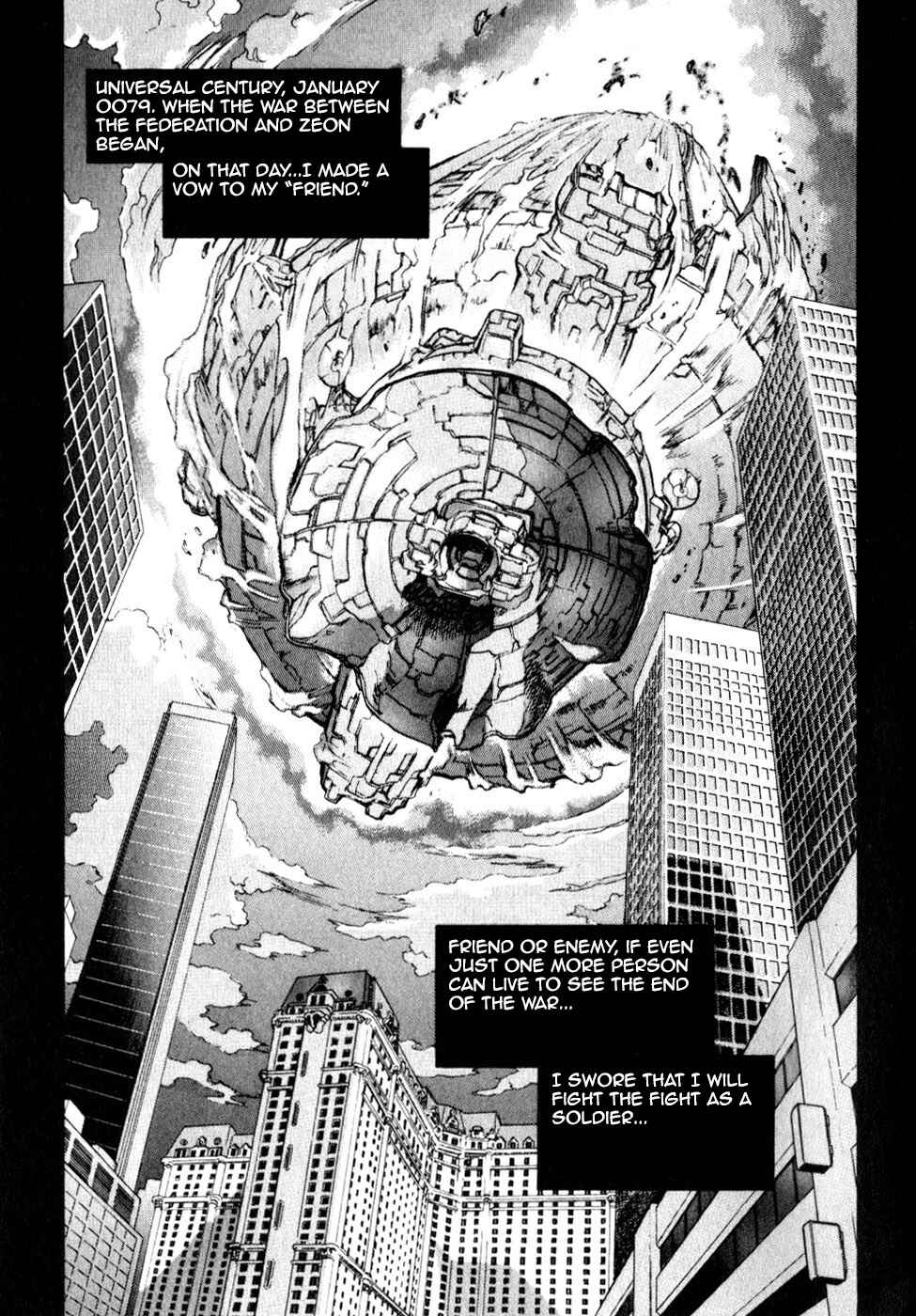 Page 3 Chapter 0.1 Mobile Suit Gundam Report REBELLION: Lost War Chronicles
