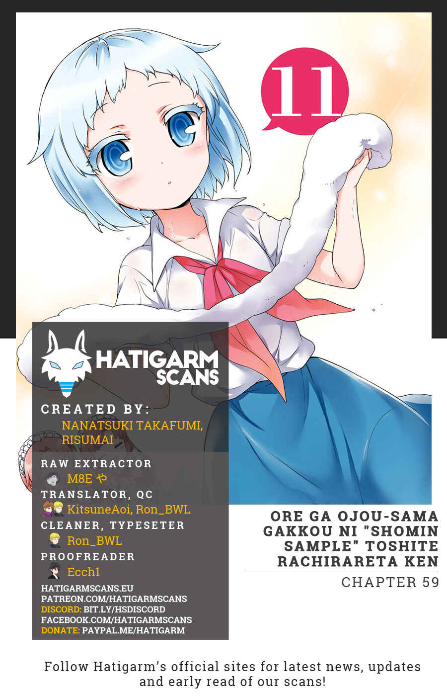 Page 1 Chapter 59 Ore ga Ojou-sama Gakkou ni Shomin Sample Toshite Rachirareta Ken