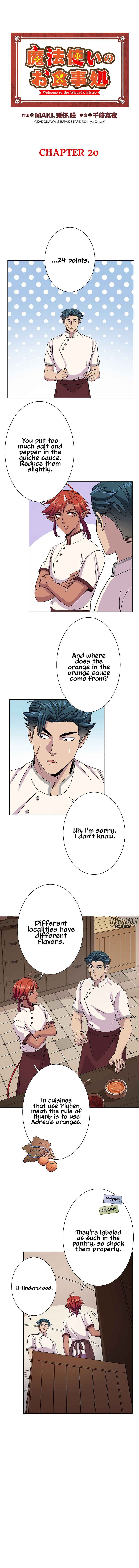 Page 2 Chapter 20 Welcome to the Wizards Bistro