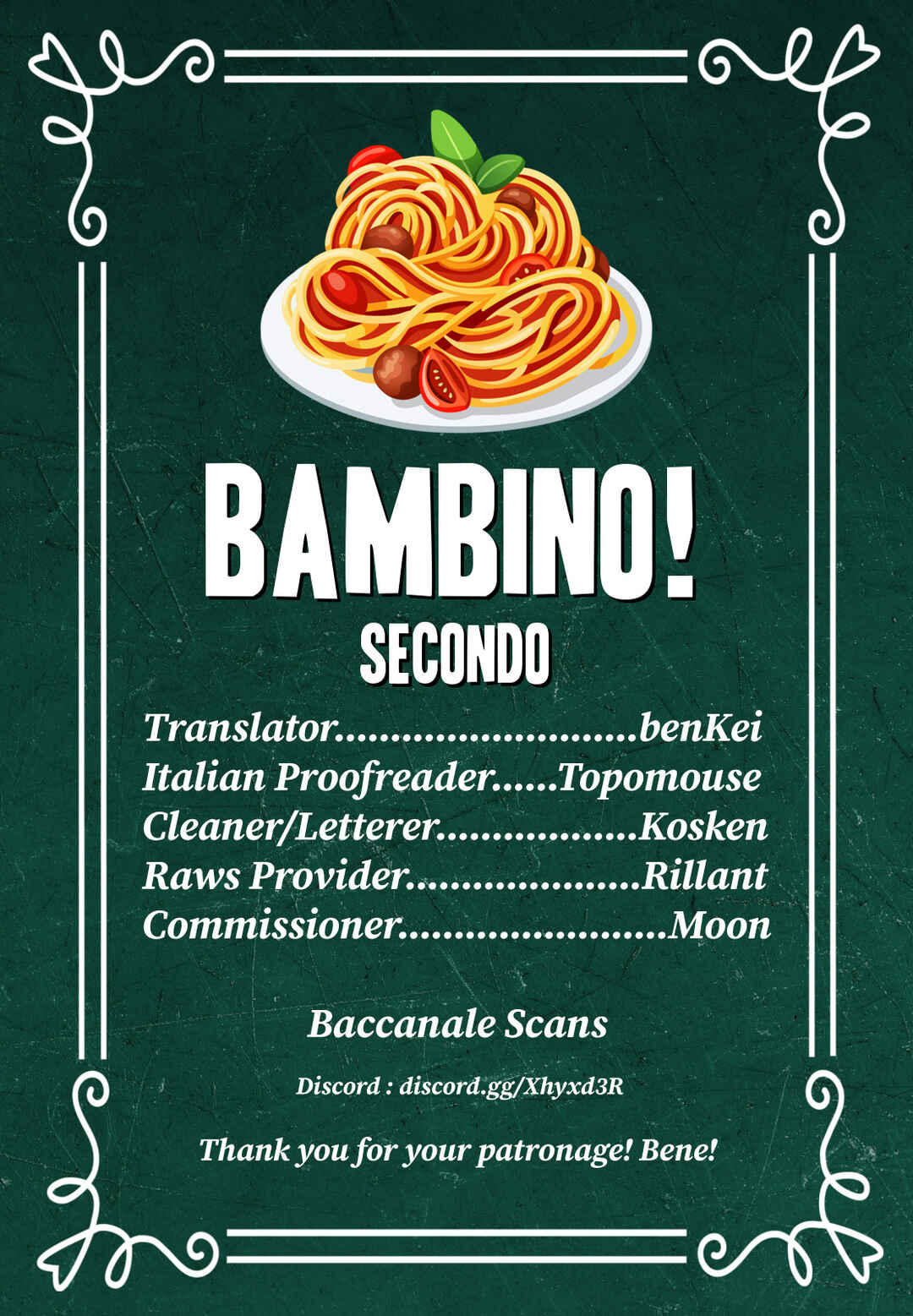 Page 1 Chapter 112 Bambino! Secondo