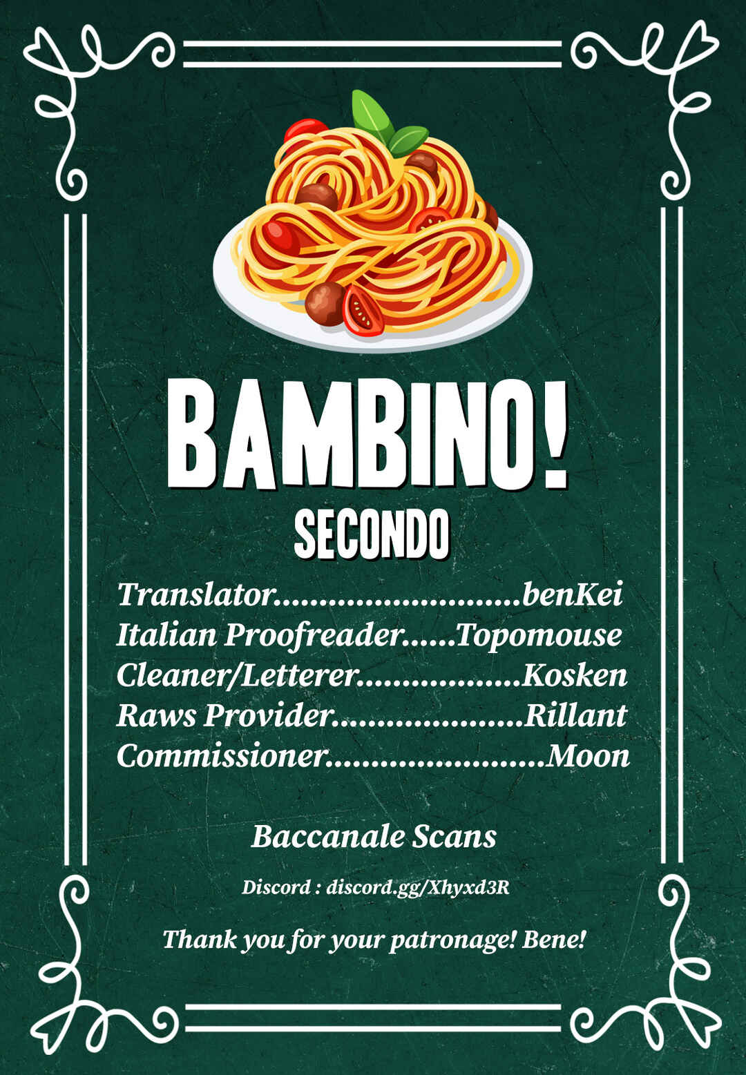 Page 1 Chapter 107 Bambino! Secondo