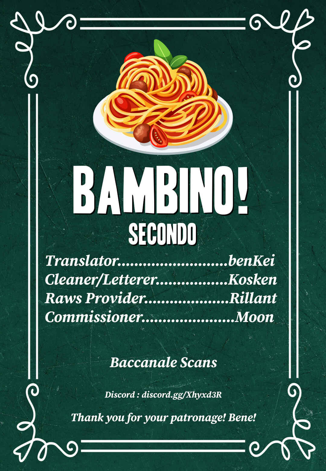 Page 1 Chapter 92 Bambino! Secondo