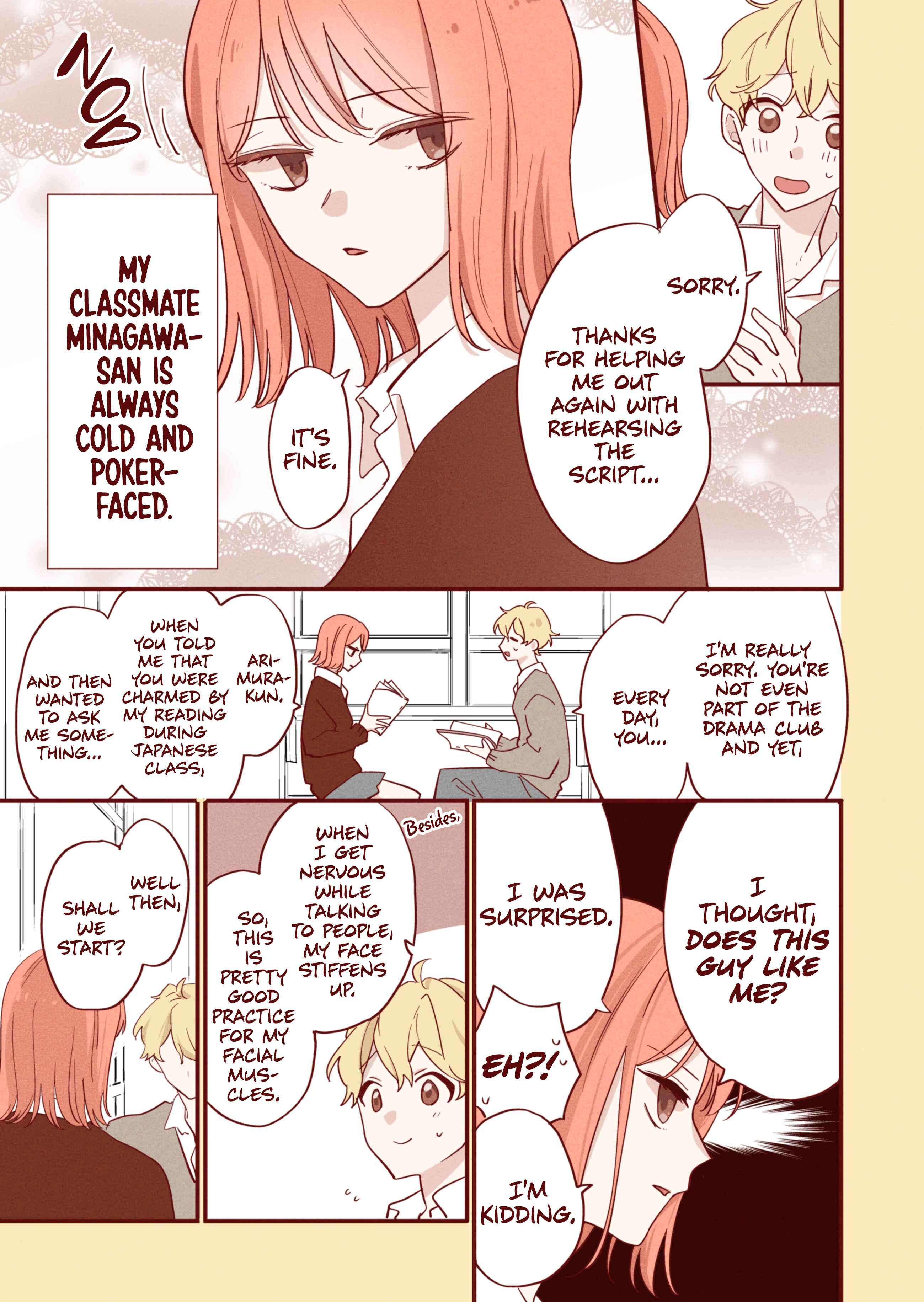 Page 1 Chapter Unknown_b696 After School, There Are Faces That the Cool Minagawa-san Shows Only to Me