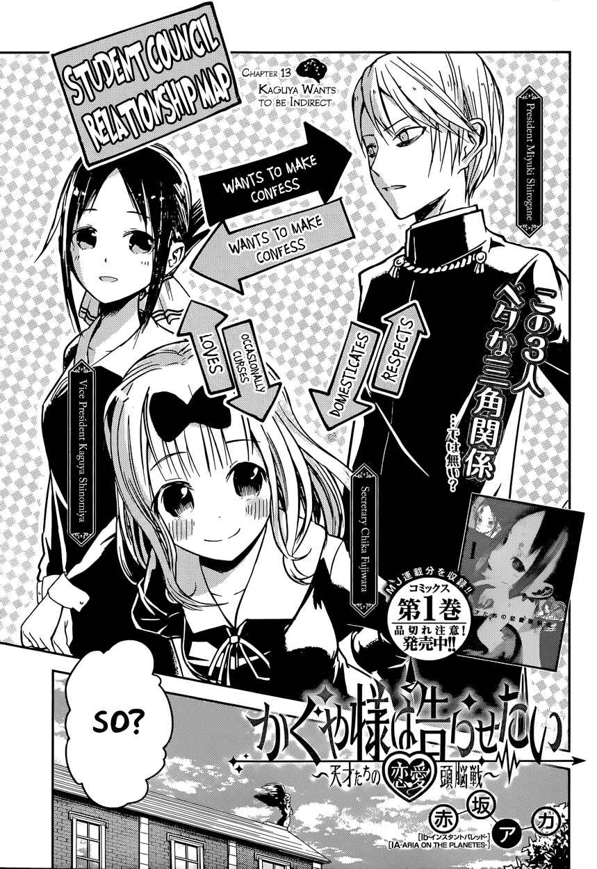 Page 1 Chapter 13 Kaguya-sama wa Kokurasetai: Tensai-tachi no Renai Zunousen