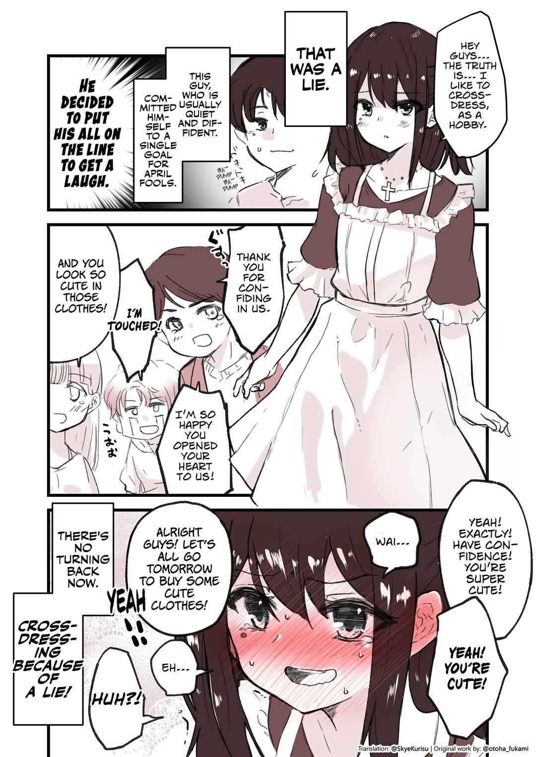 Page 1 Chapter Unknown_ed3b Crossdressing Boy in April Fools