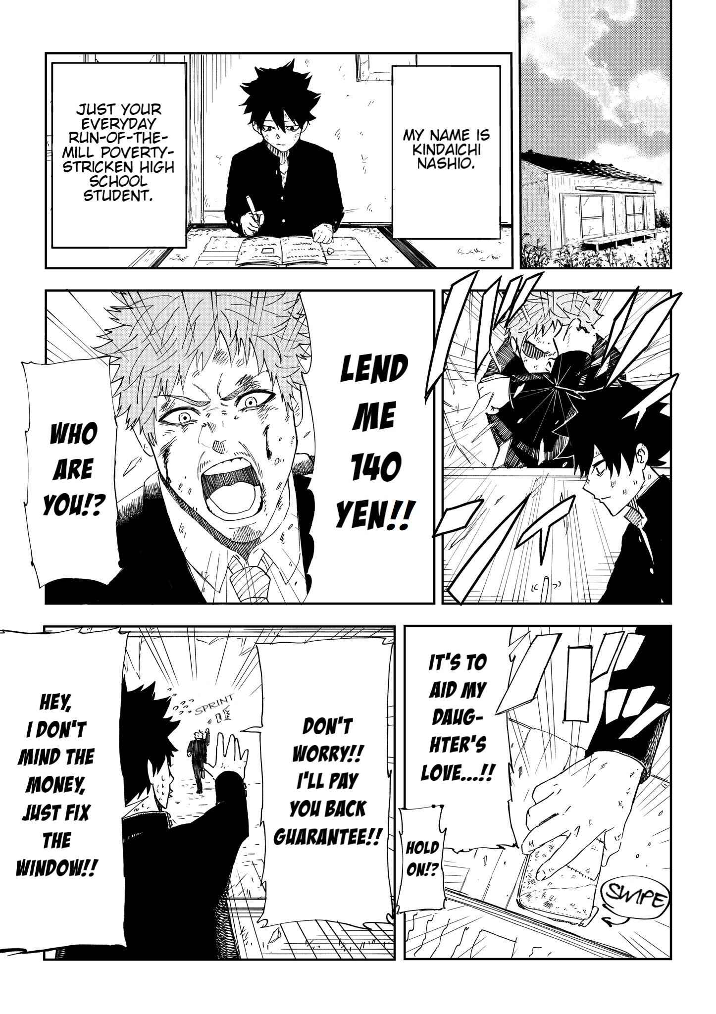 Page 1 Chapter Unknown_ea58 A Super-Awesome Young Lady Is Willing to Sell Her Body for a Mere 140 Yen Debt but...!
