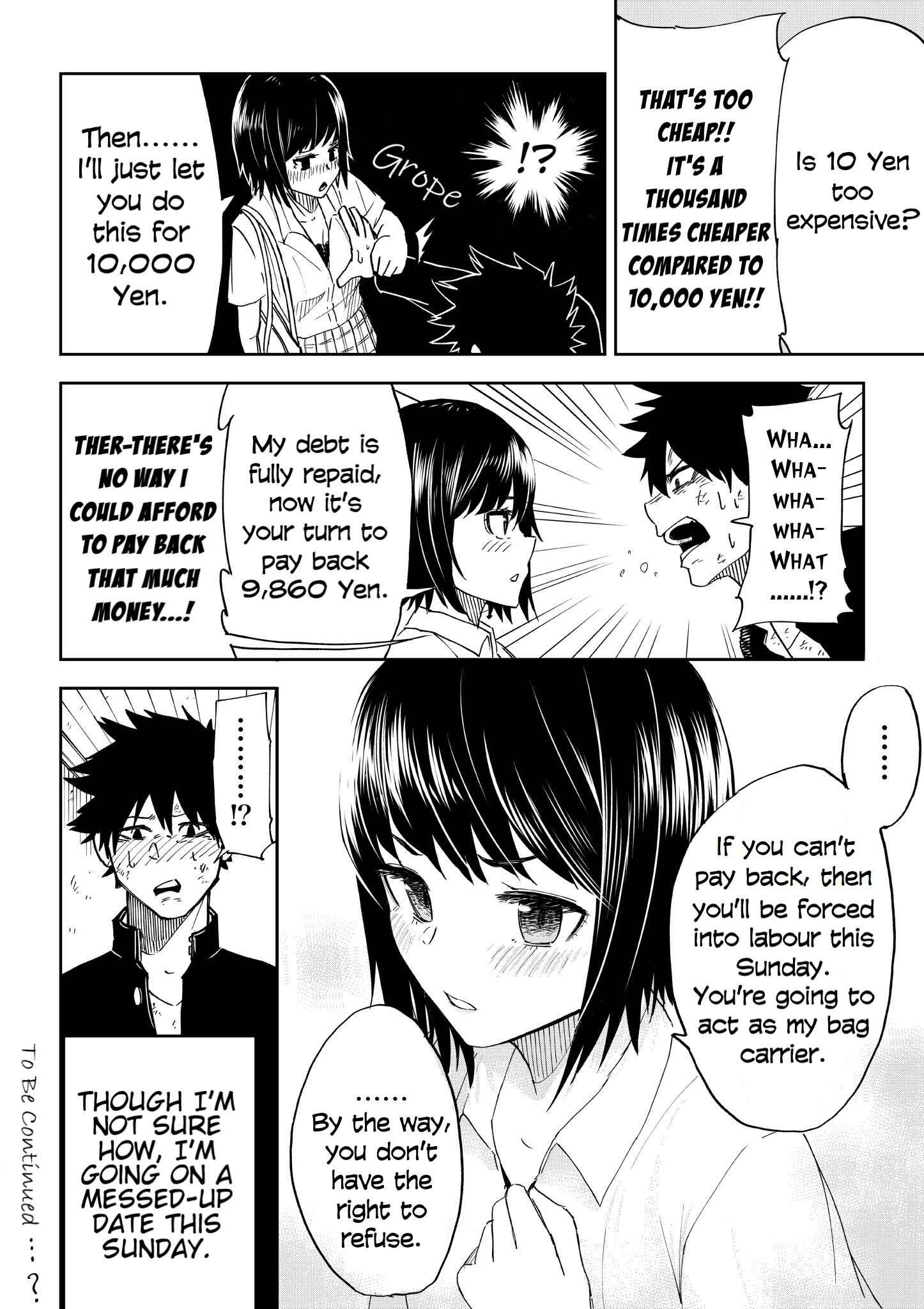Page 4 Chapter Unknown_ea58 A Super-Awesome Young Lady Is Willing to Sell Her Body for a Mere 140 Yen Debt but...!
