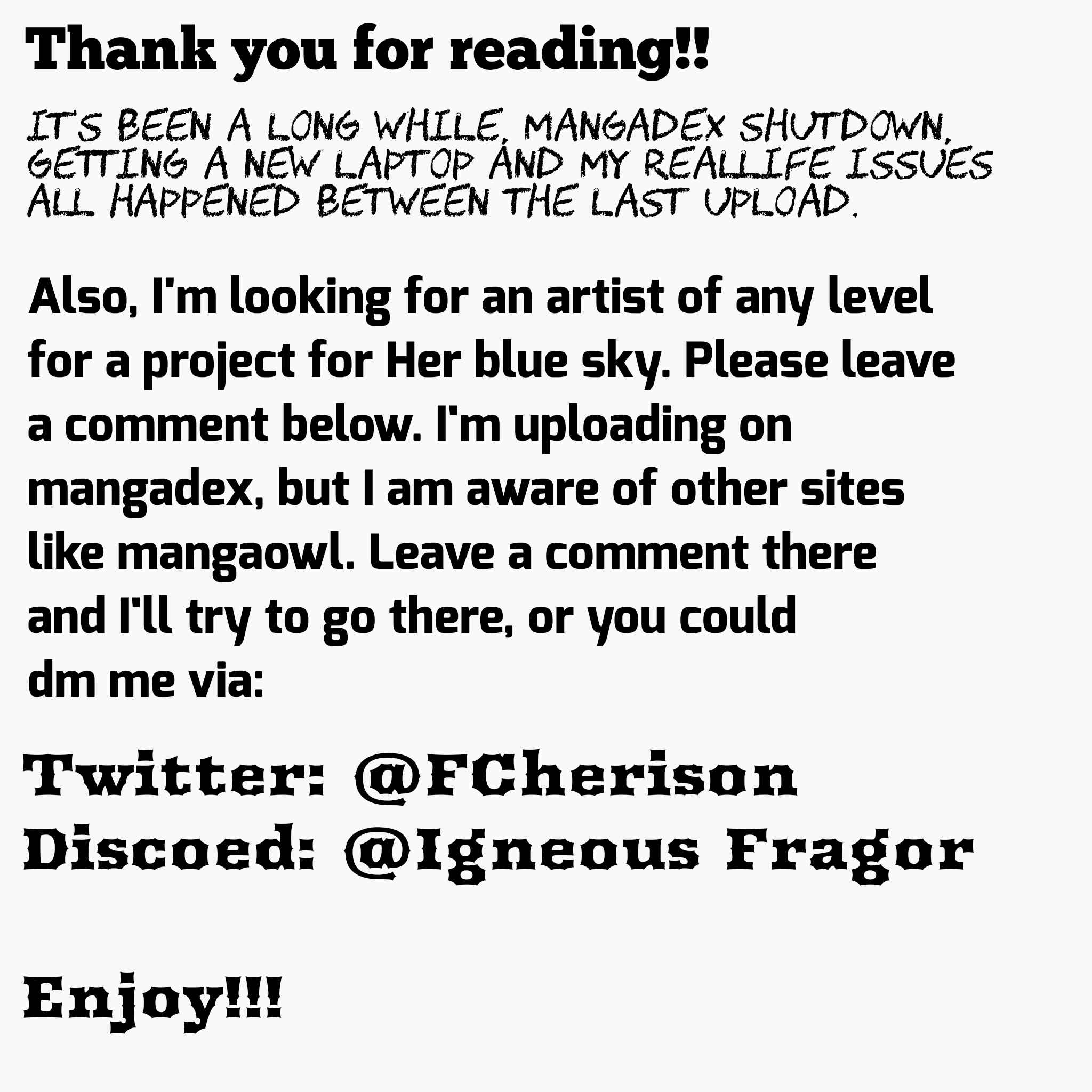 Page 40 Chapter 14.1 To Those Who Know of the Blueness of the Sky