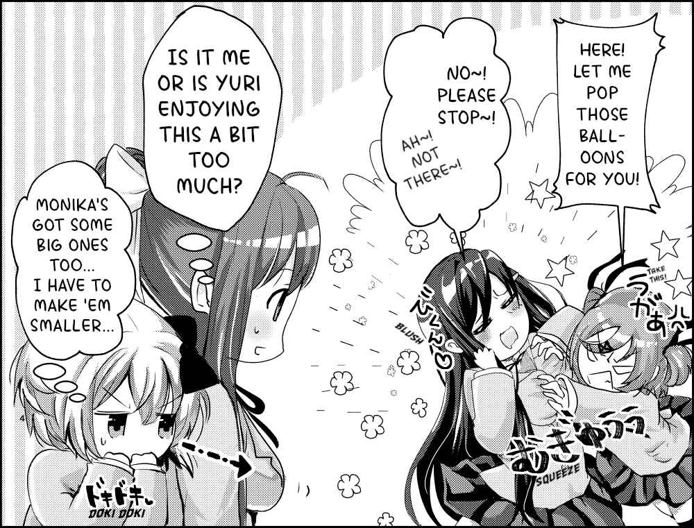 Page 4 Chapter Unknown_1d98 Doki Doki Literature Club - Moshi Doki Doki Bungeibu ga Kenketsu no Posta no Moderu ni Naru nara (Doujinshi)