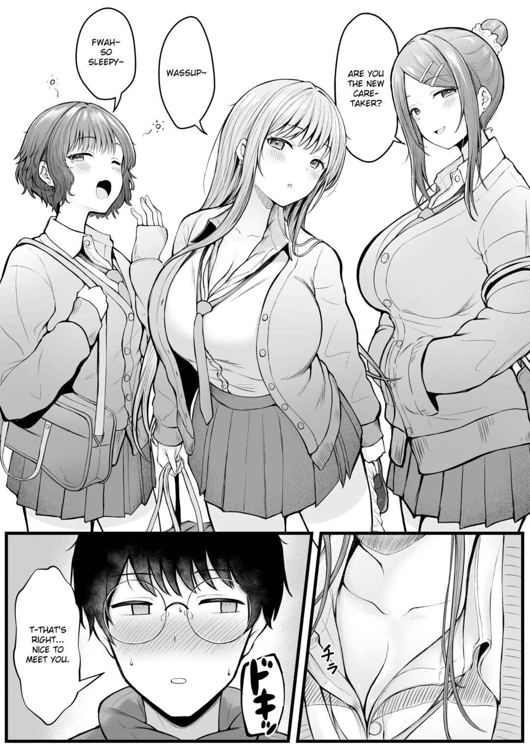 Page 4 Chapter 1 Joshiryou Kanrinin no Boku wa Gyaru Ryousei ni Furimawasaretemasu