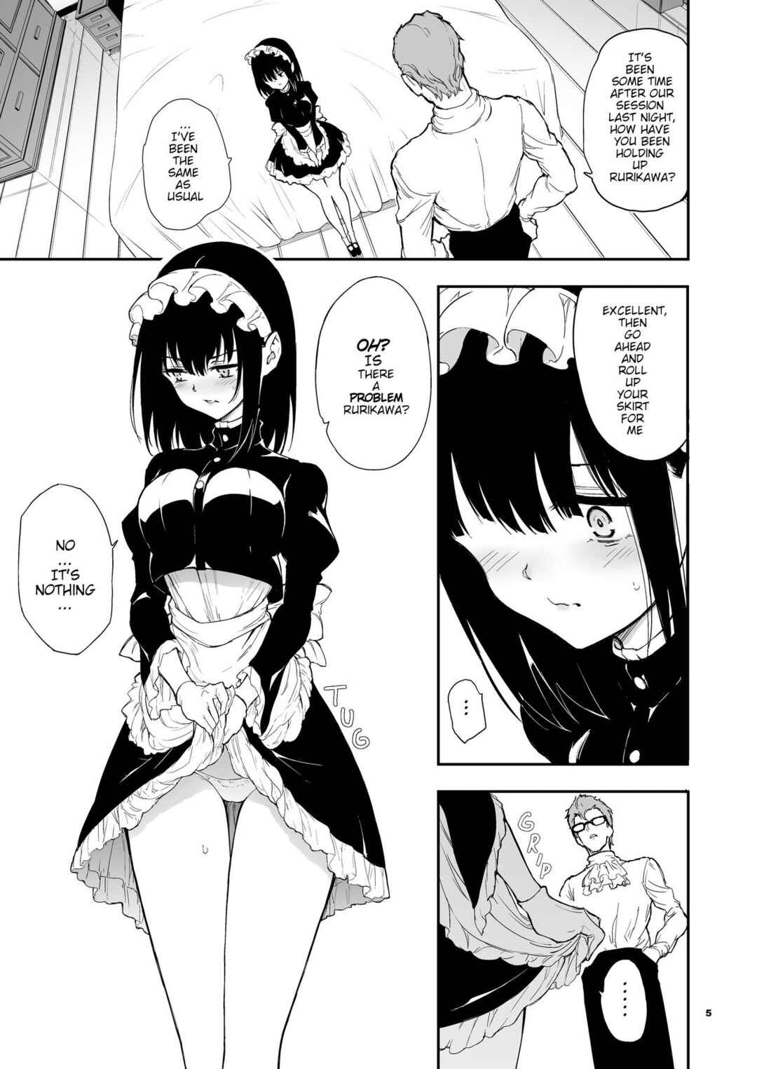 Page 4 Chapter 4 Maid Kyouiku. -Botsuraku Kizoku Rurikawa Tsubaki-
