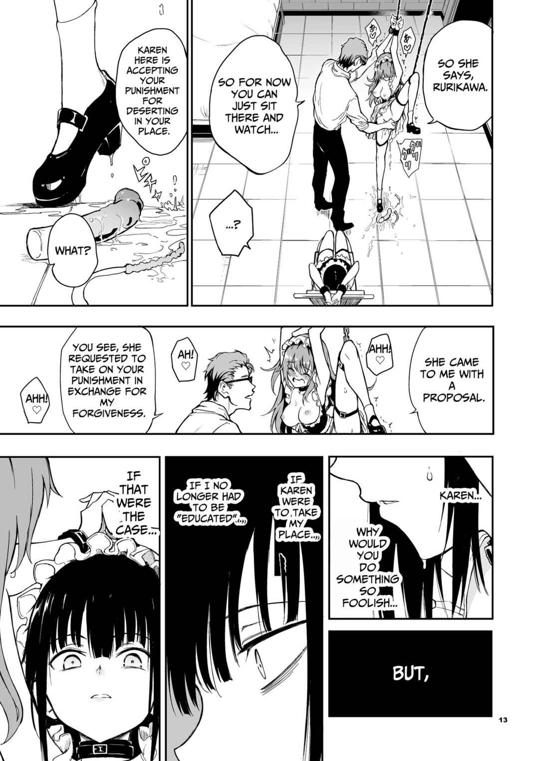 Page 13 Chapter 6 Maid Kyouiku. -Botsuraku Kizoku Rurikawa Tsubaki-
