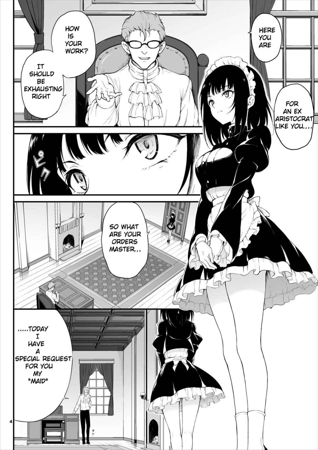 Page 3 Chapter 1 Maid Kyouiku. -Botsuraku Kizoku Rurikawa Tsubaki-