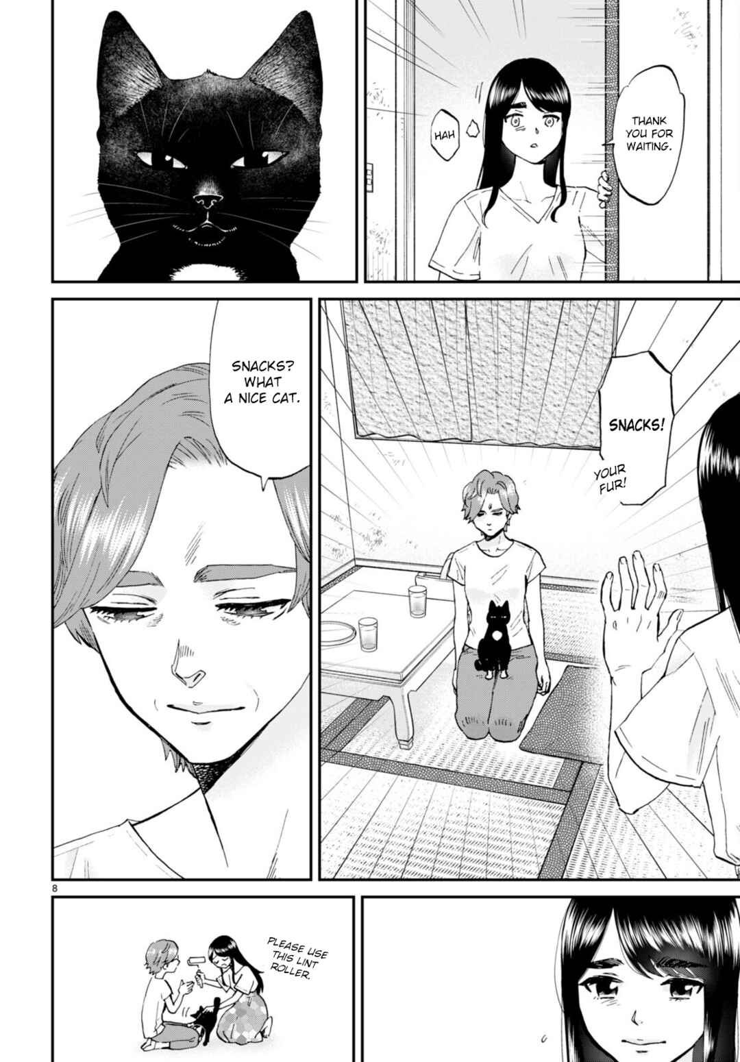 Page 8 Chapter 11 Hosomura-san and the Cats Snack
