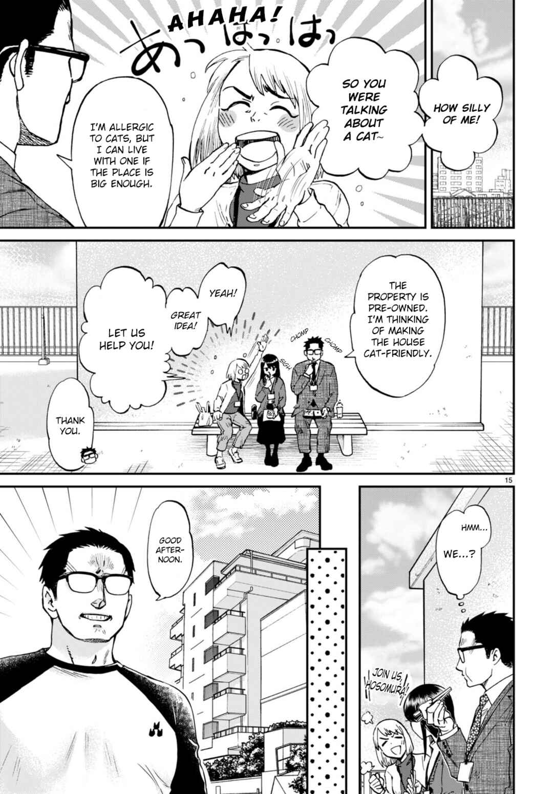 Page 15 Chapter 13 Hosomura-san and the Cats Snack