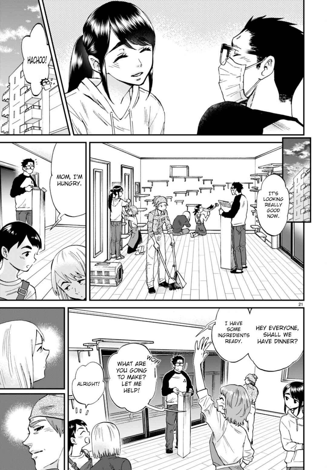 Page 21 Chapter 13 Hosomura-san and the Cats Snack