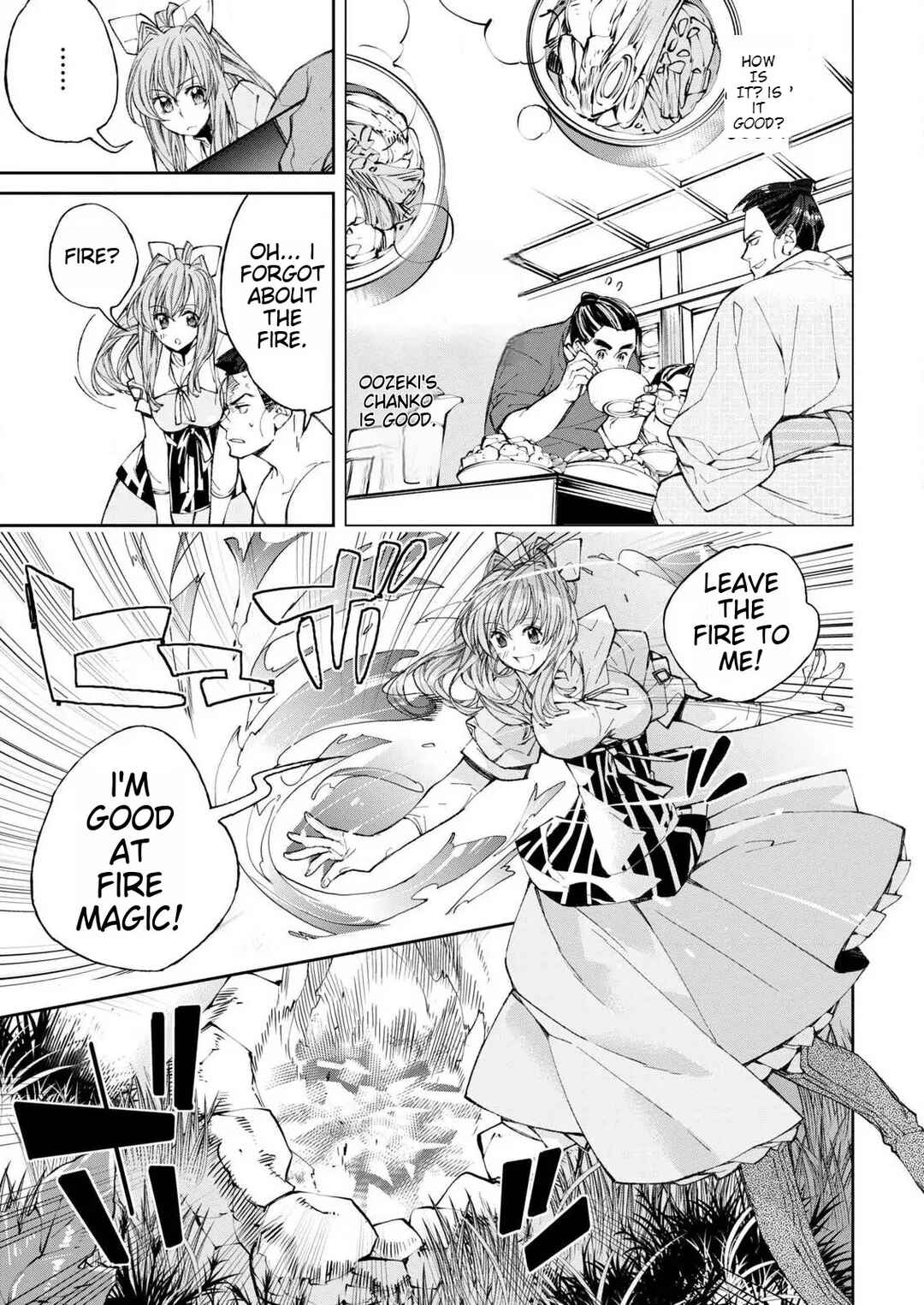 Page 38 Chapter 1 Isekai Chanko was summoned right in front of Yokozuna.