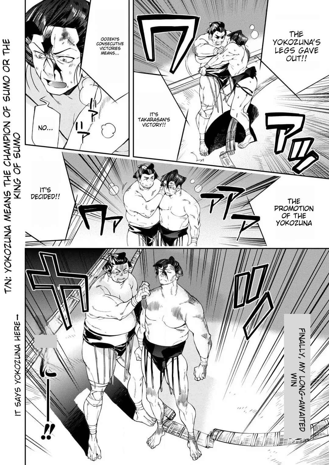 Page 9 Chapter 1 Isekai Chanko was summoned right in front of Yokozuna.