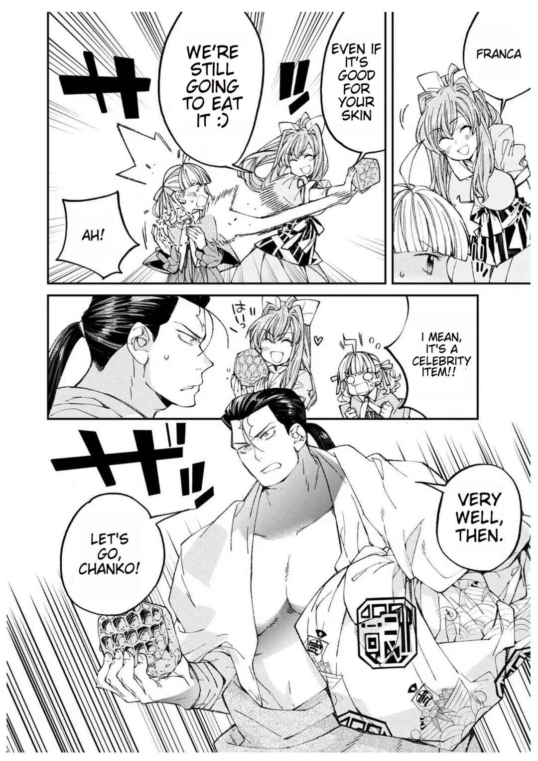 Page 29 Chapter 2 Isekai Chanko was summoned right in front of Yokozuna.