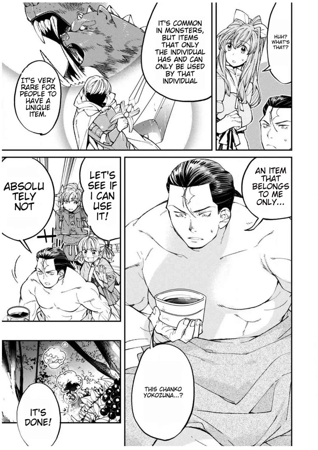 Page 32 Chapter 2 Isekai Chanko was summoned right in front of Yokozuna.