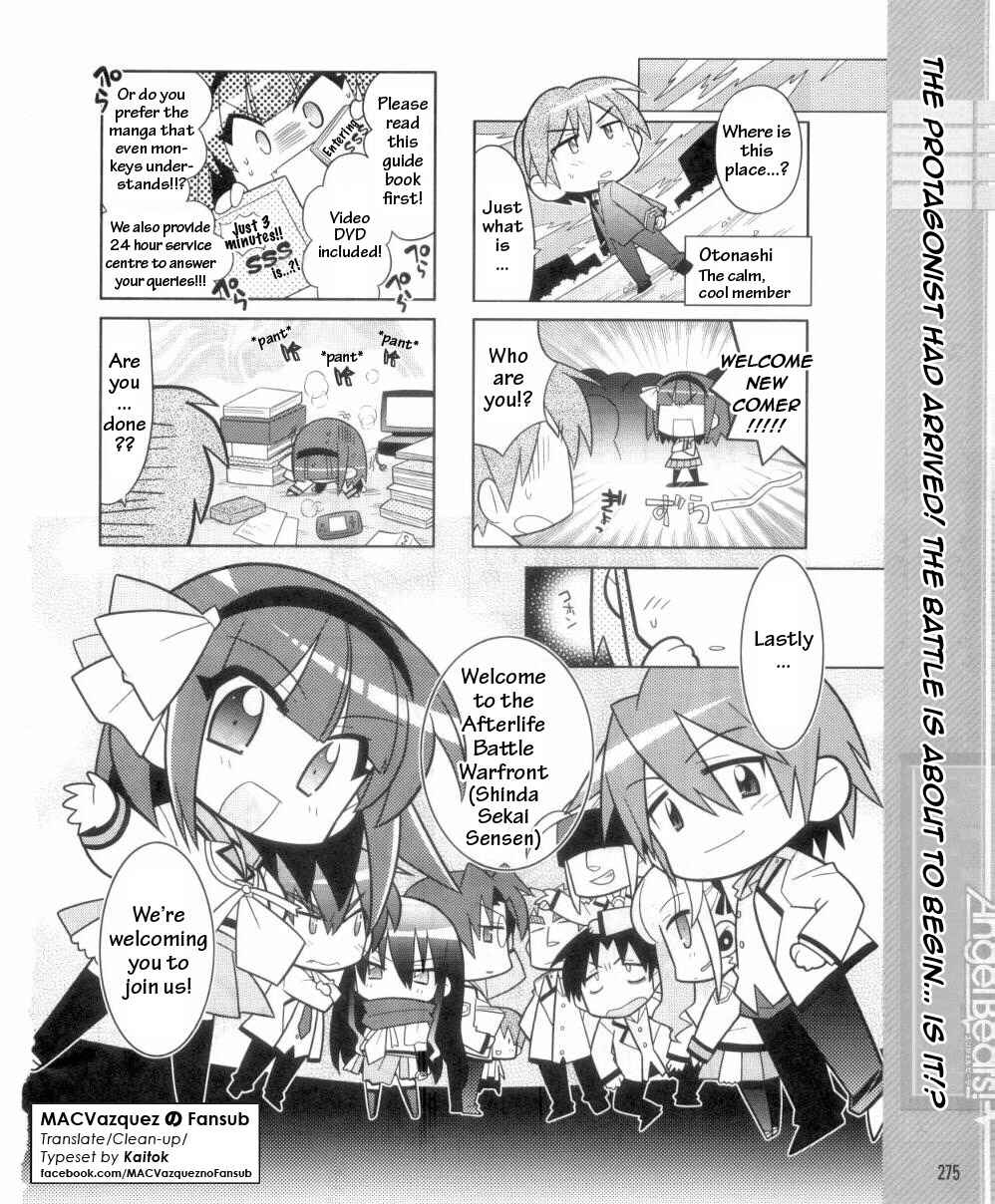 Page 8 Chapter 1 Angel Beats! the 4-Koma - Bokura no Sensen Koushinkyoku